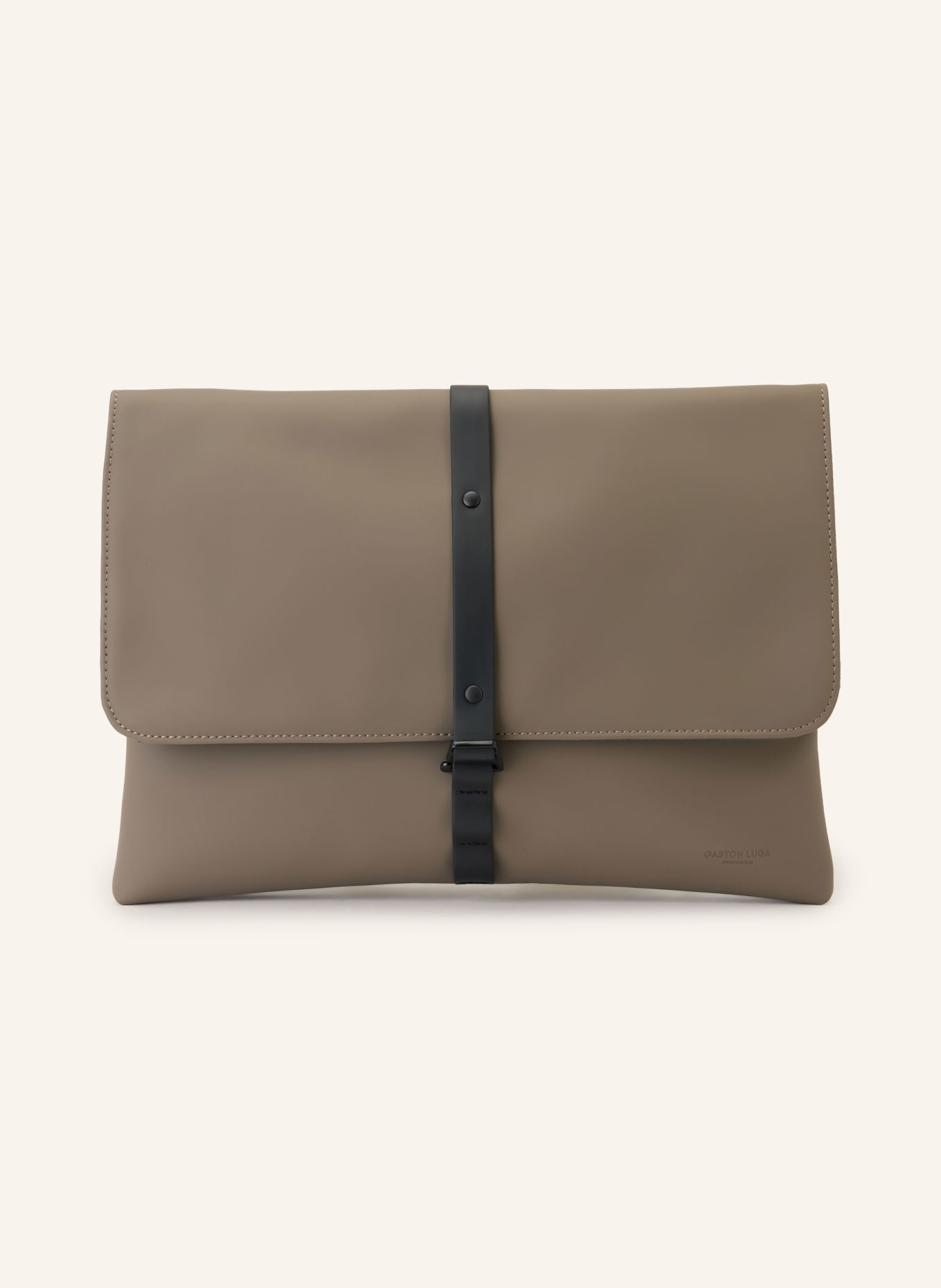 GASTON LUGA Sac pour ordinateur portable SPLÄSH: MARRON / NOIR