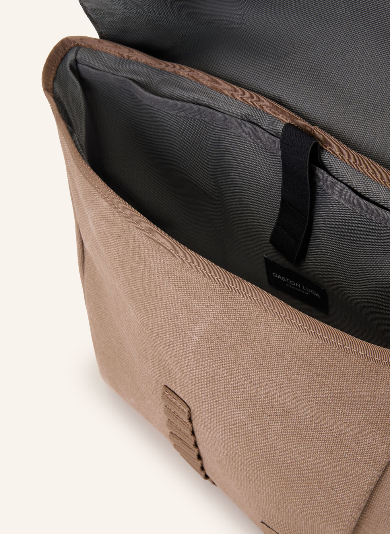 GASTON LUGA Sac pour ordinateur portable SPLÄSH: MARRON / NOIR