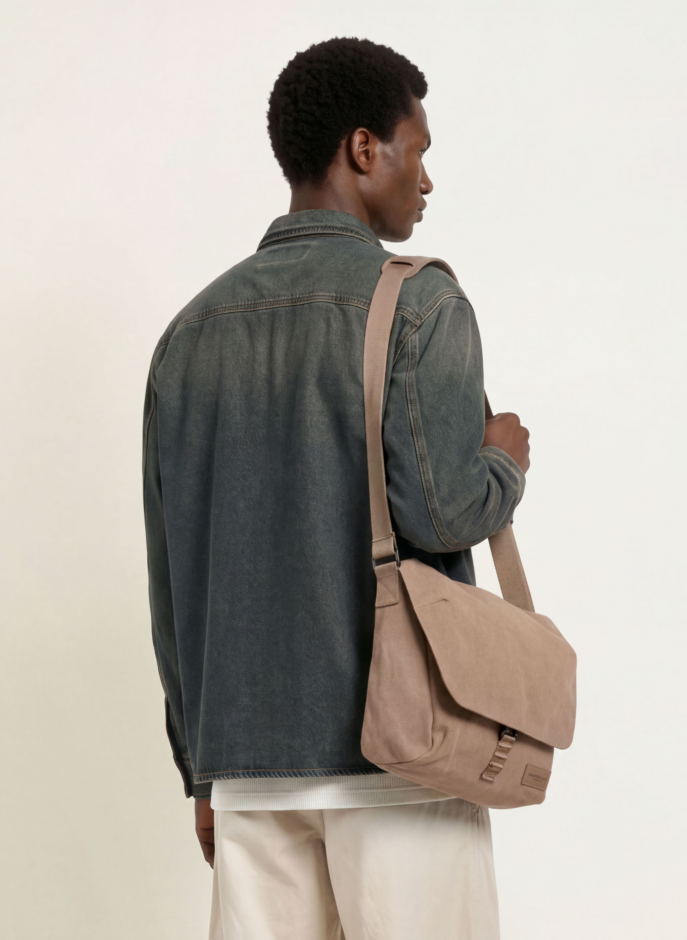 GASTON LUGA SPLÄSH Laptop Bag: BROWN / BLACK