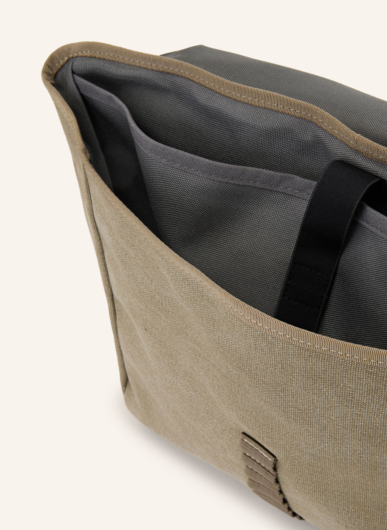 GASTON LUGA Sac pour ordinateur portable SPLÄSH: KAKI / NOIR