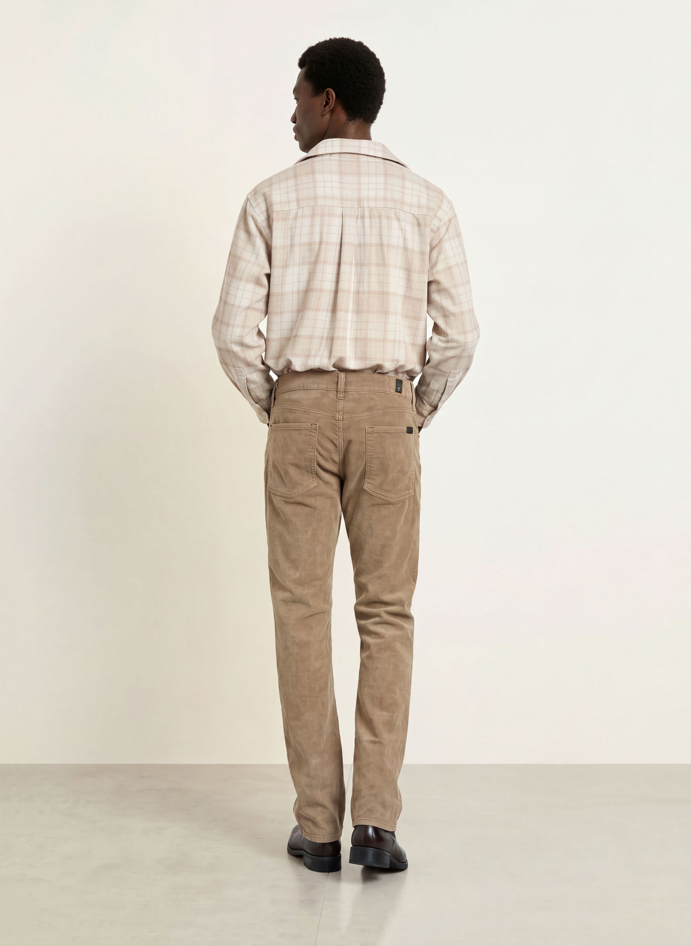 7 for all mankind Cordbroek THE STRAIGHT Straight Fit: BEIGE