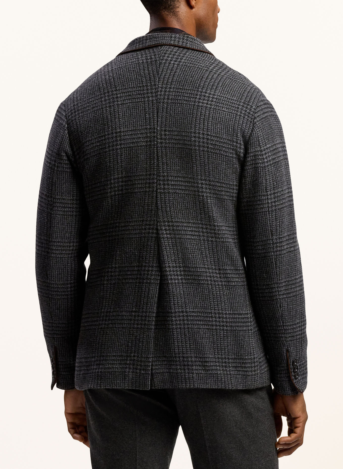 RALPH LAUREN PURPLE LABEL Coat with Cashmere: DARK GRAY / BROWN / GRAY