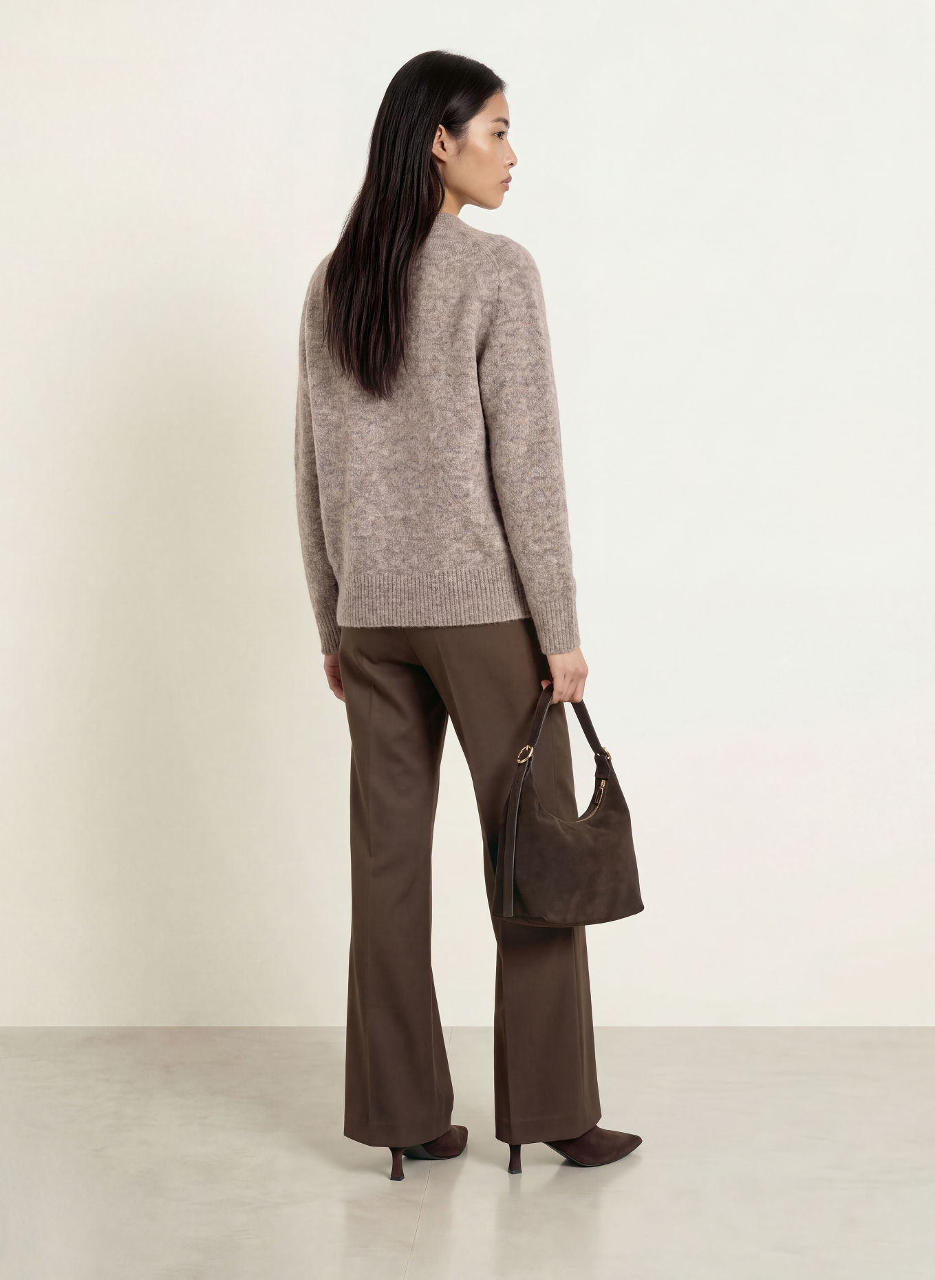 TIGER OF SWEDEN CLEO Sweater with Mohair: TAUPE