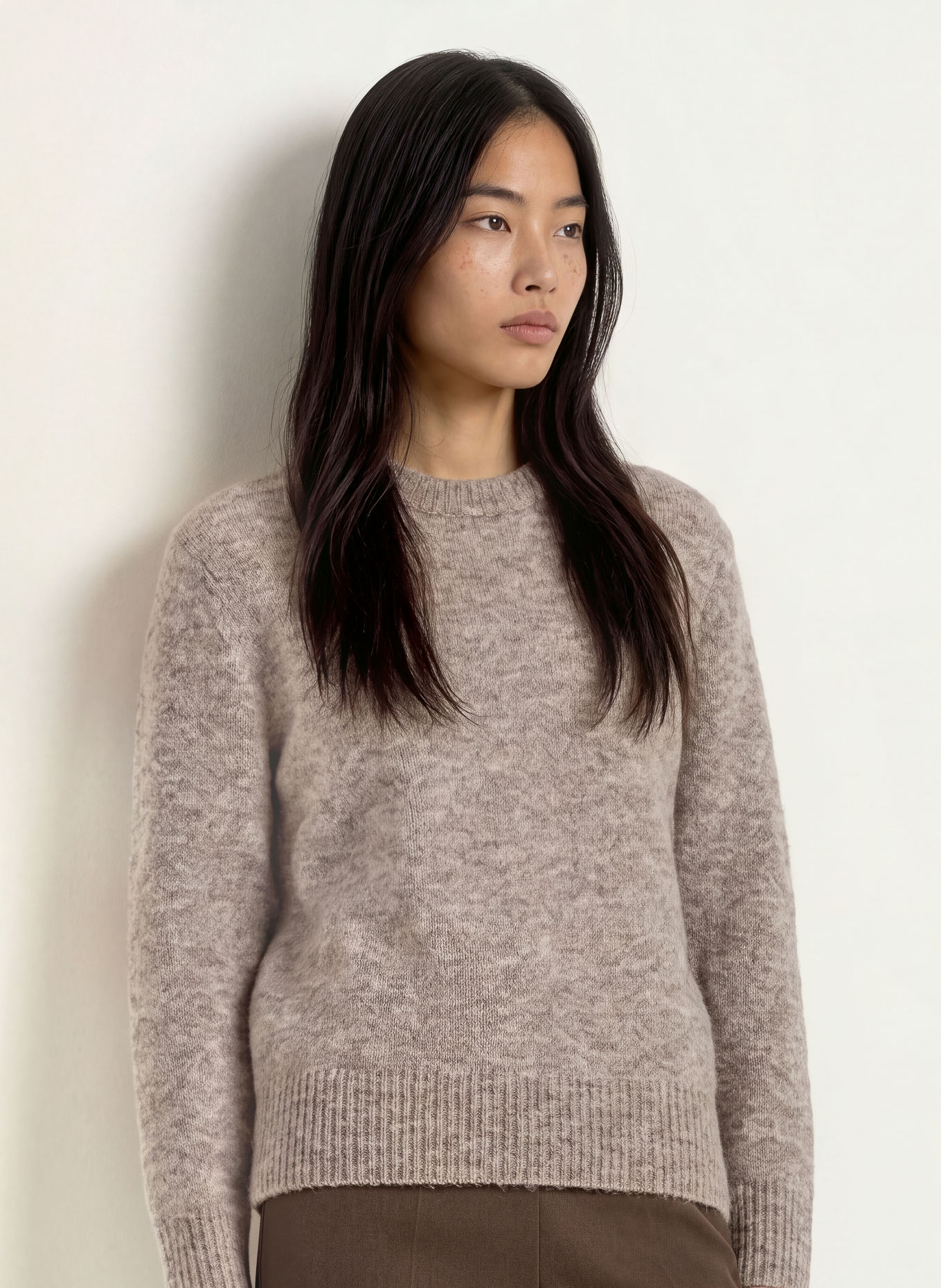 TIGER OF SWEDEN CLEO Sweater with Mohair: TAUPE