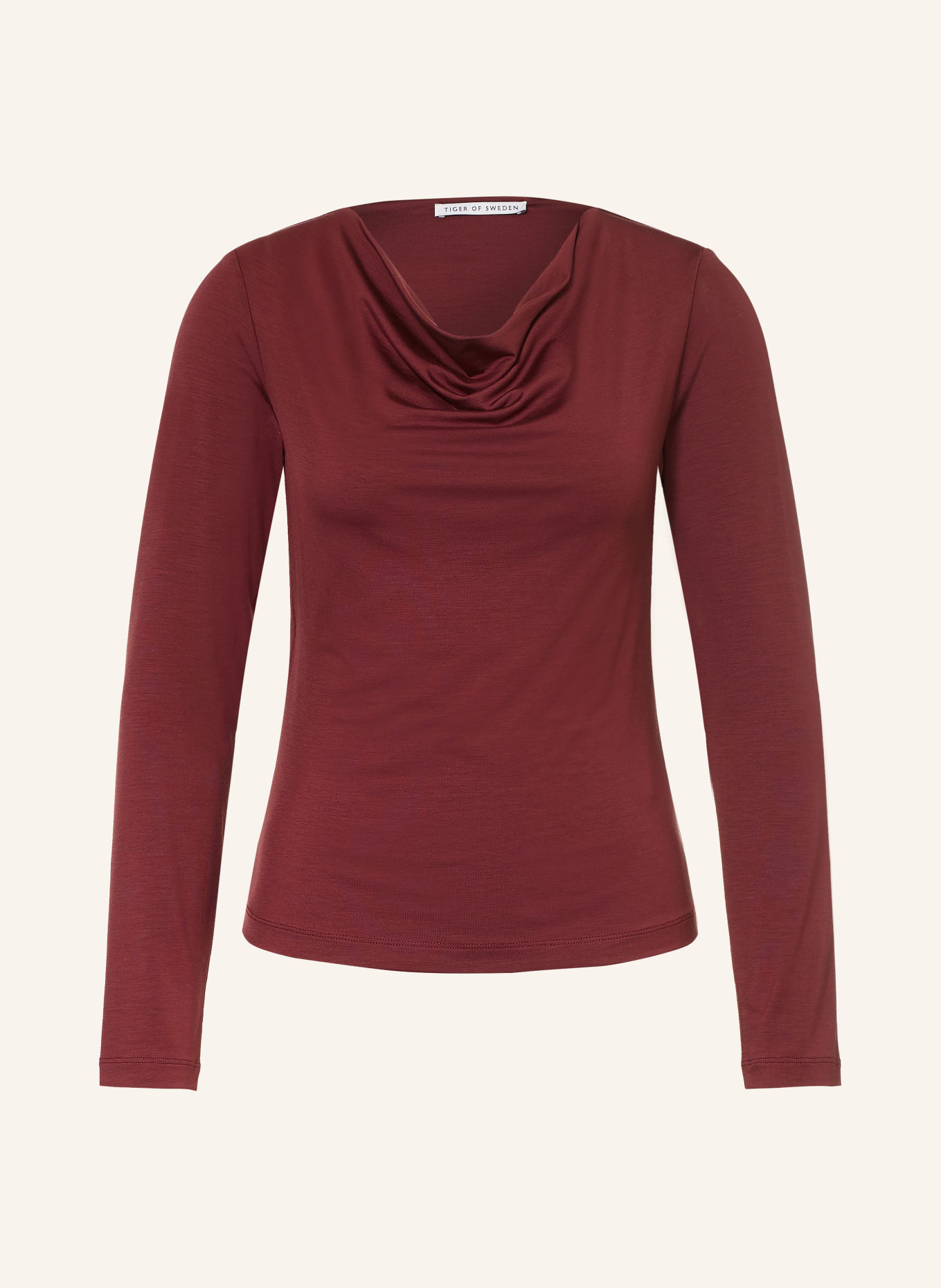 TIGER OF SWEDEN Longsleeve ELOIS: DUNKELROT
