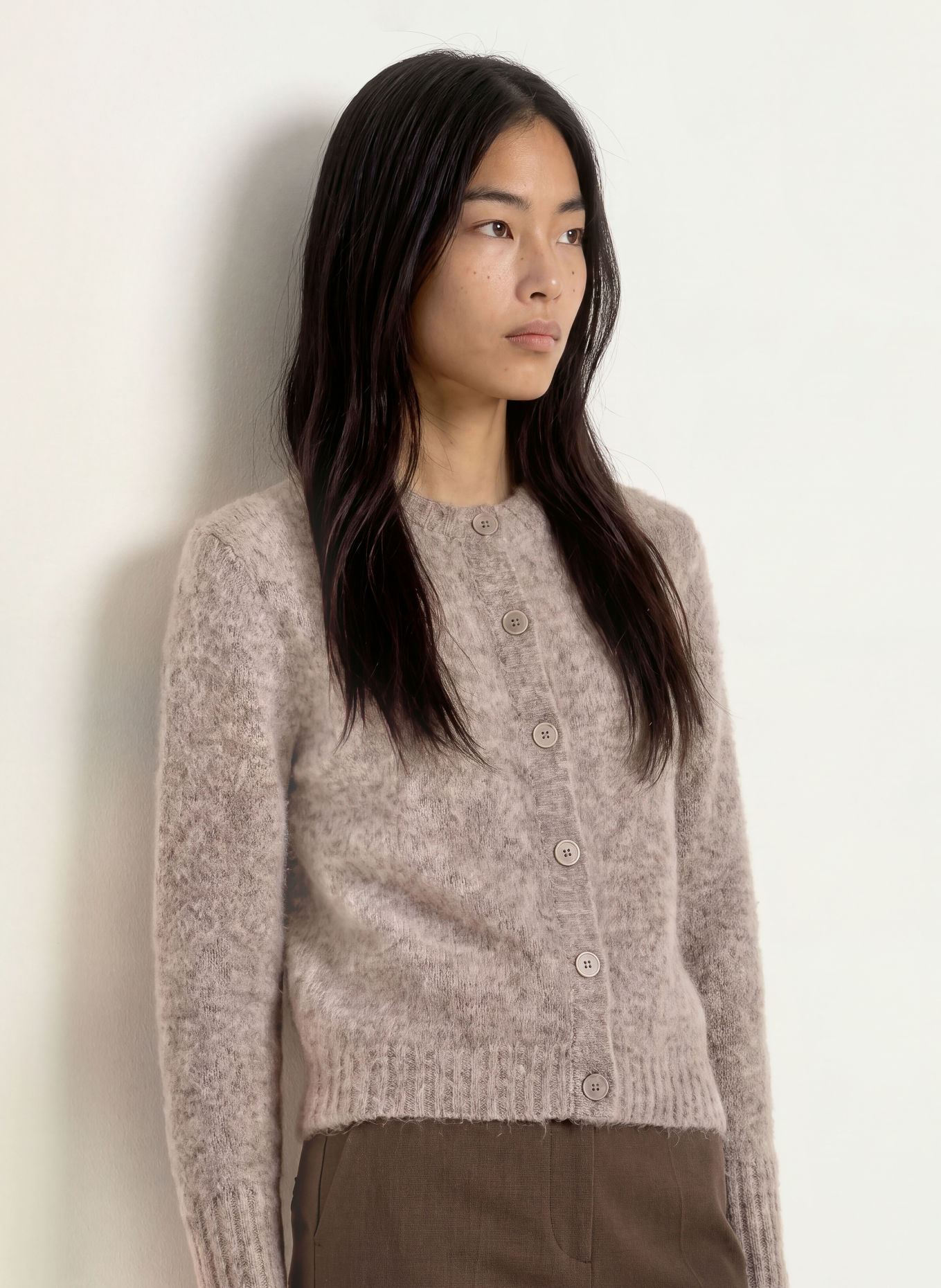 TIGER OF SWEDEN Gilet en mohair: TAUPE