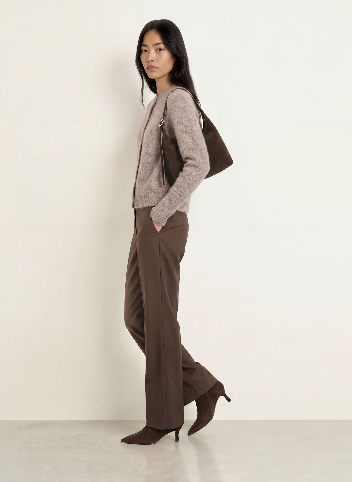 TIGER OF SWEDEN Gilet en mohair: TAUPE