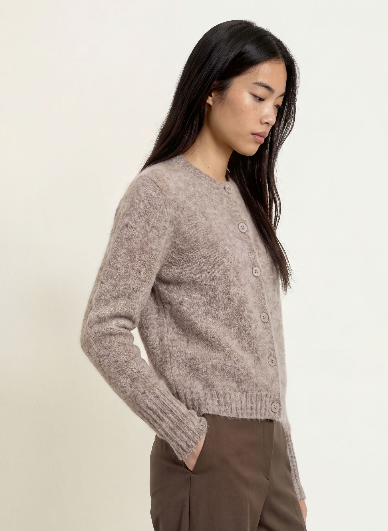 TIGER OF SWEDEN Gilet en mohair: TAUPE