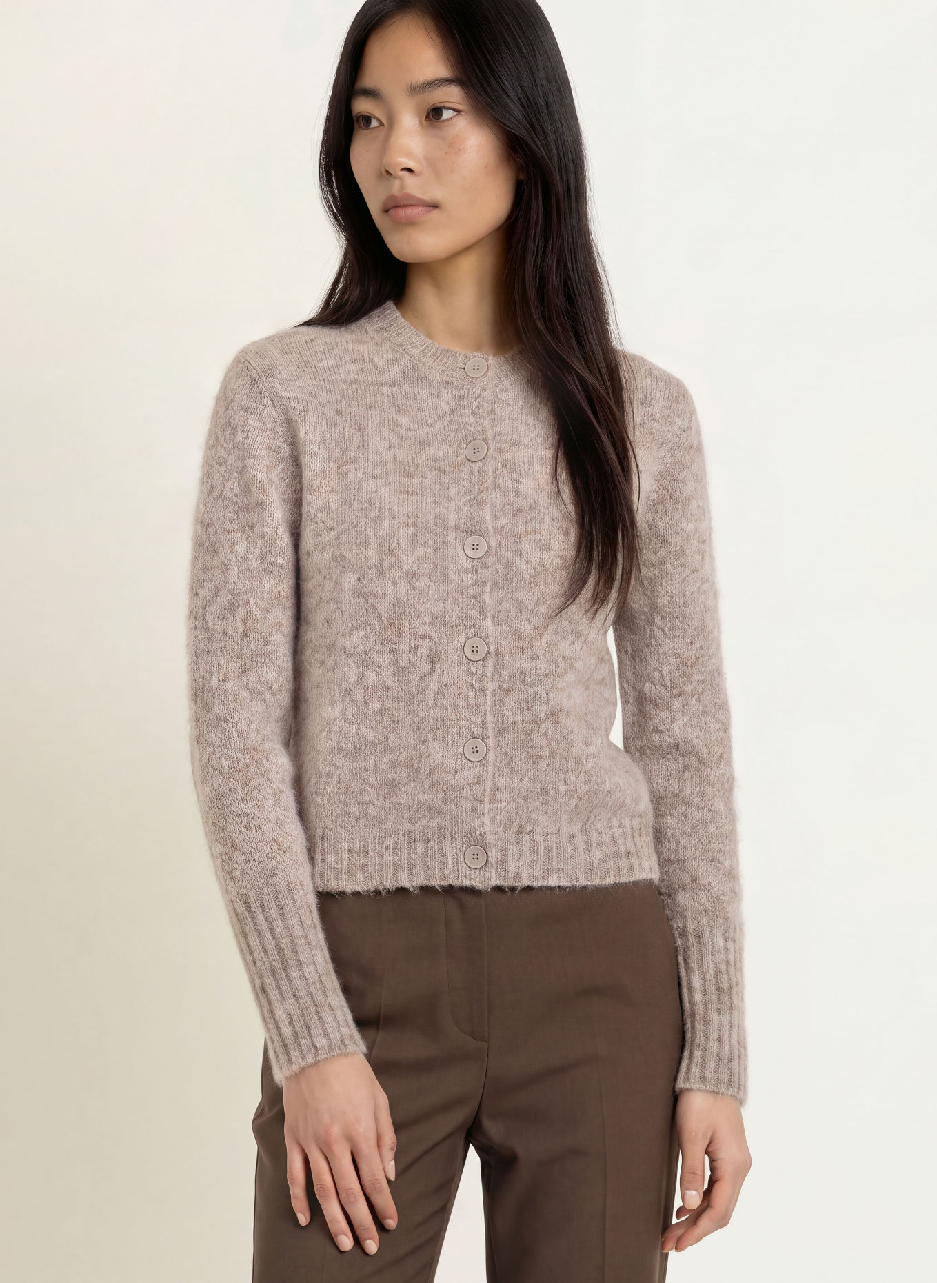 TIGER OF SWEDEN Gilet en mohair: TAUPE