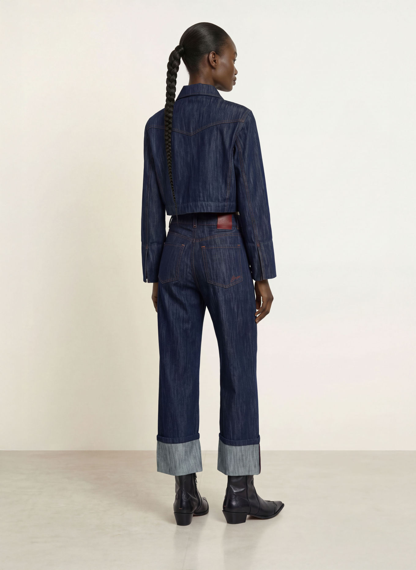 BOSS Wide Leg Jeans MARLENE: 409 DARK BLUE