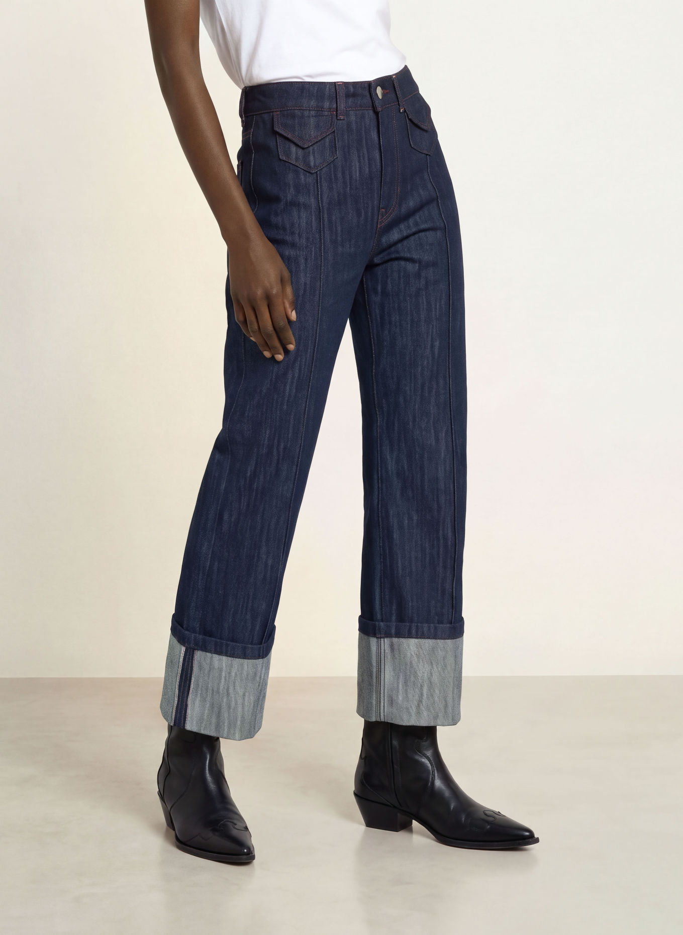 BOSS Wide Leg Jeans MARLENE: 409 DARK BLUE