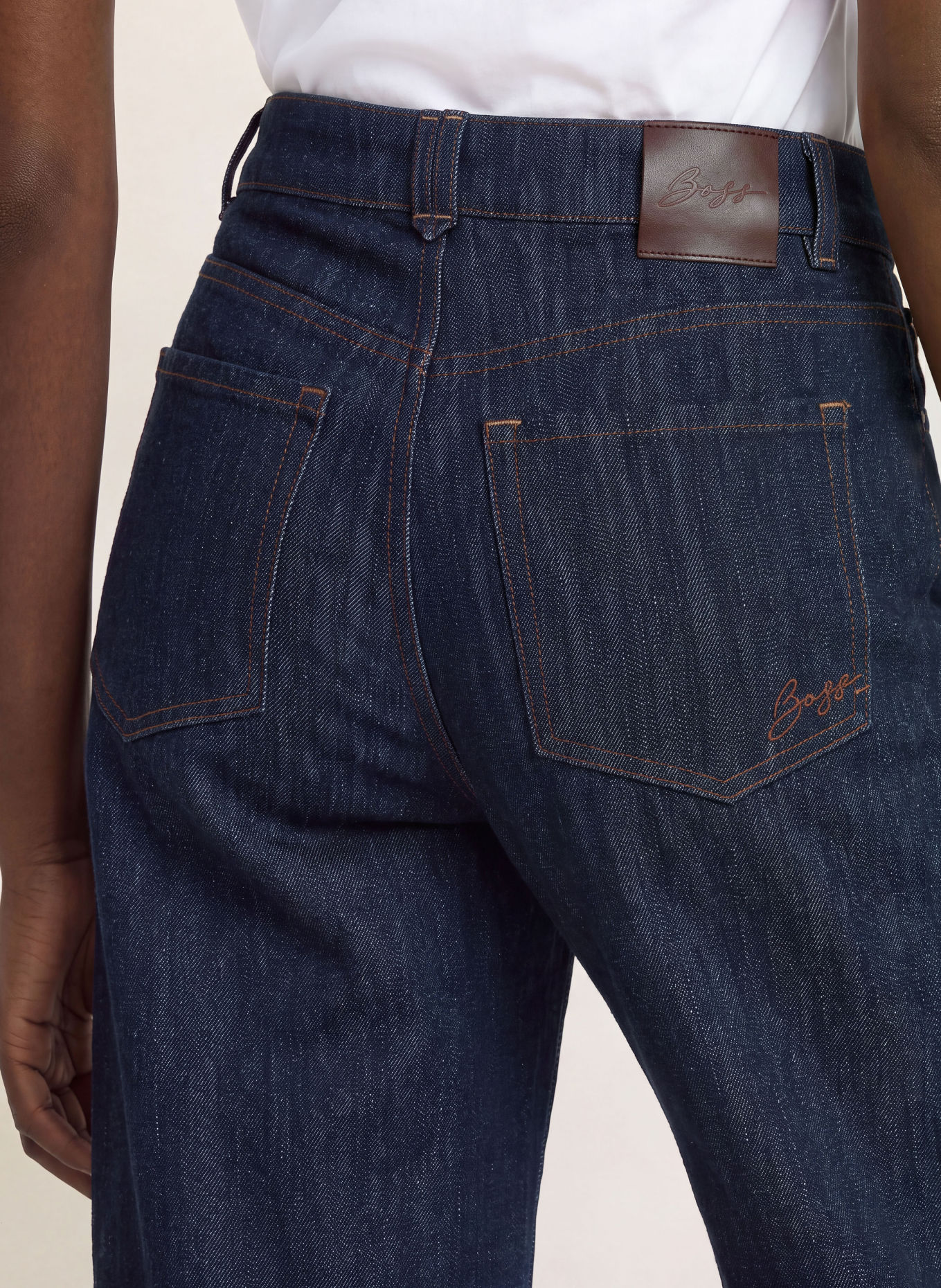 BOSS Wide Leg Jeans MARLENE: 409 DARK BLUE