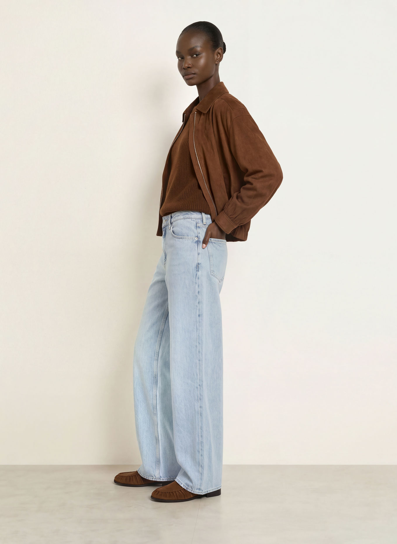 BOSS Wide Leg Jeans THE EMMA: 459 LIGHT/PASTEL BLUE