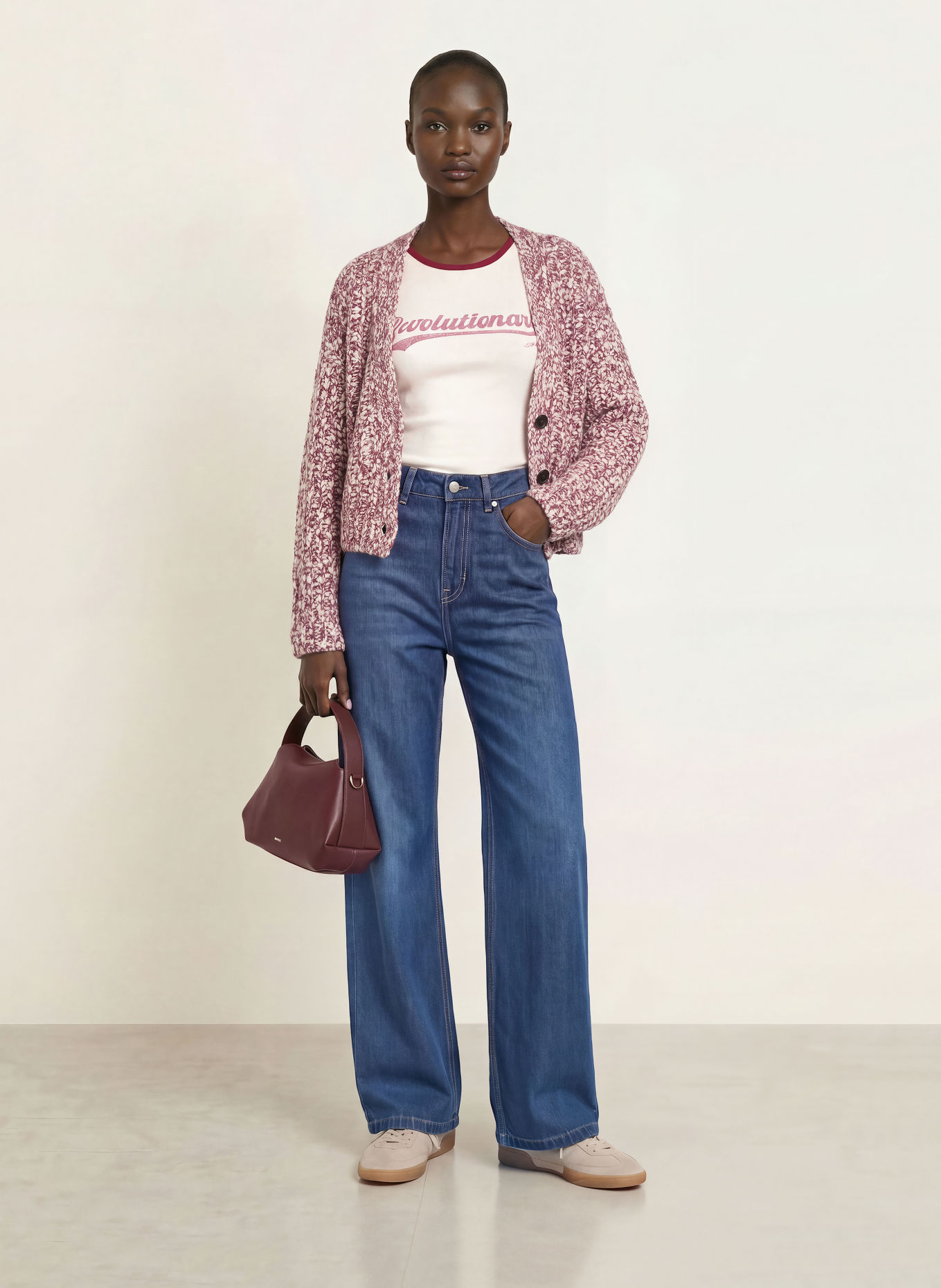 BOSS Wide Leg Jeans MARLENE: 428 MEDIUM BLUE