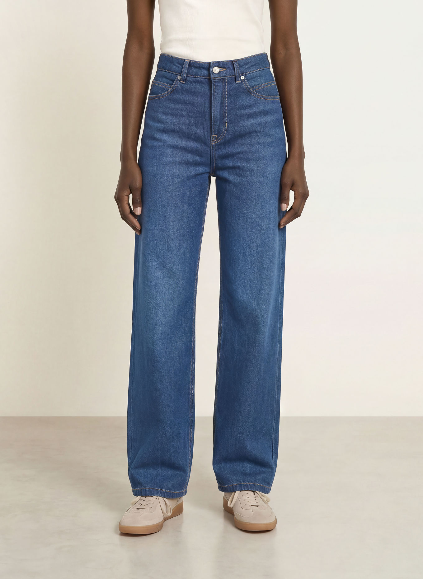 BOSS Wide Leg Jeans MARLENE: 428 MEDIUM BLUE