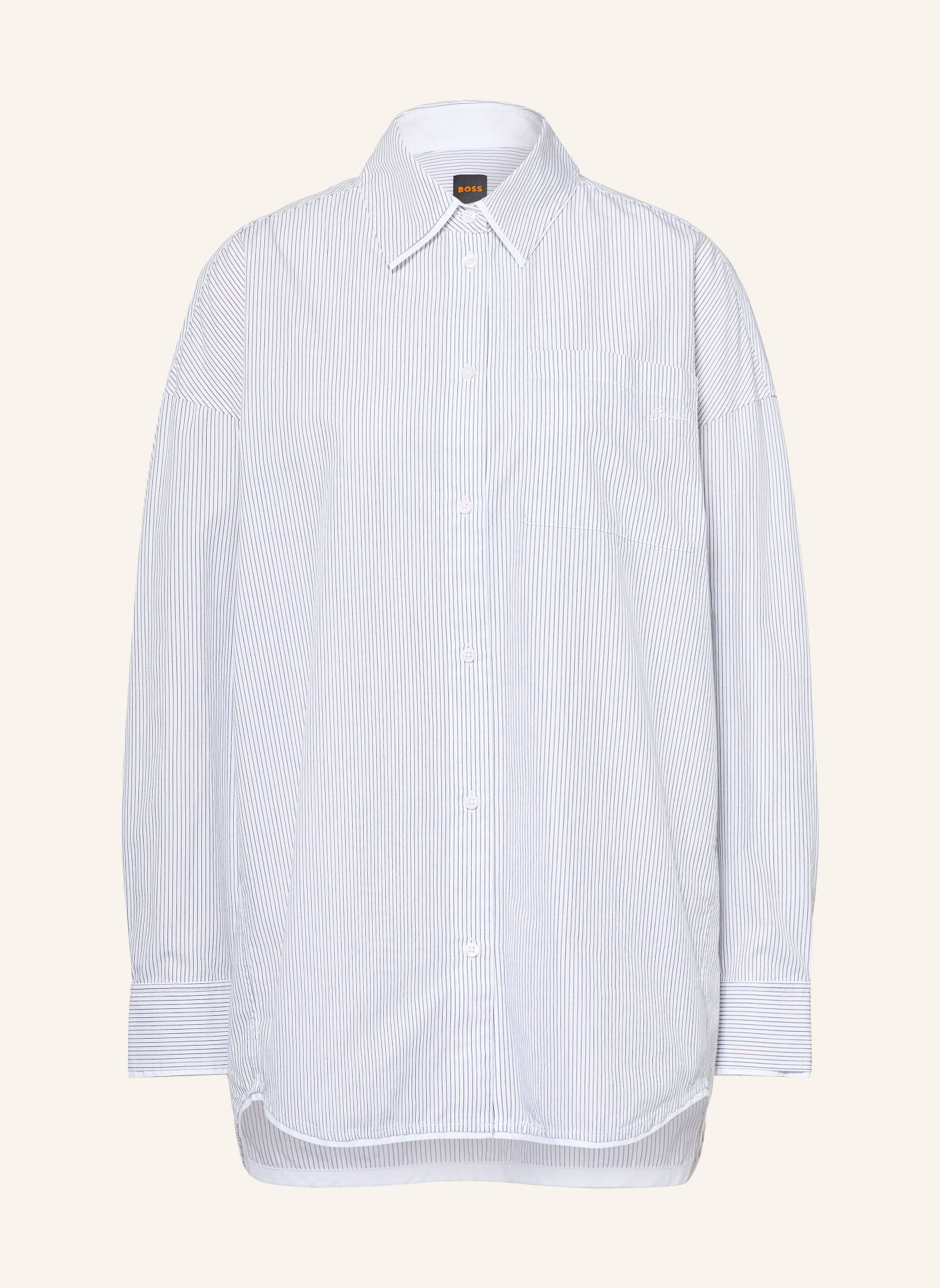 BOSS BERNIE Shirt blouse: DARK BLUE / WHITE