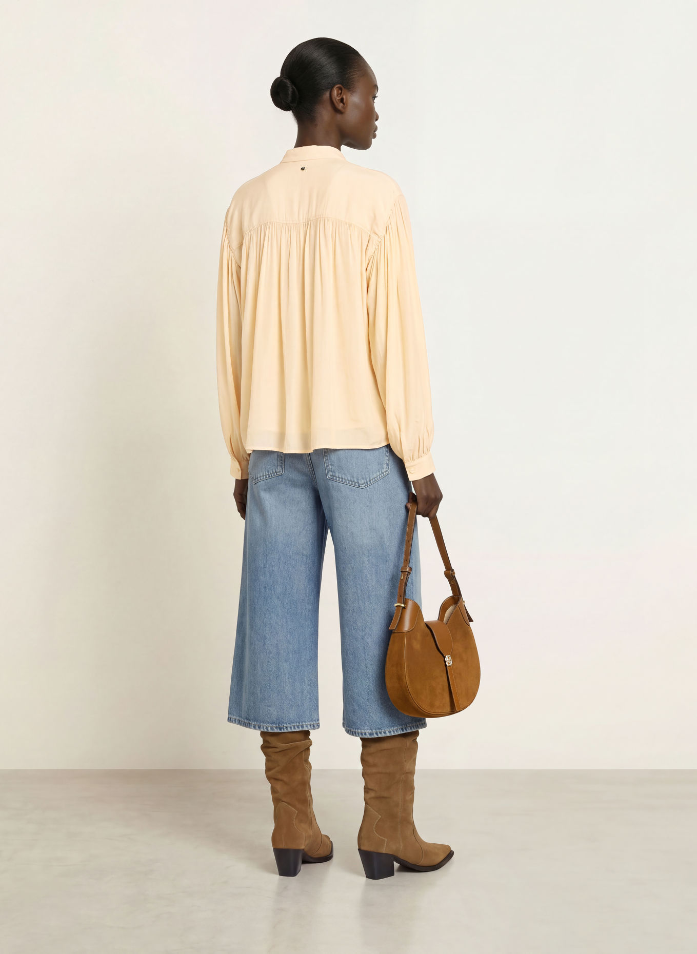 BOSS Blouseshirt BELLIS: LICHTGEEL