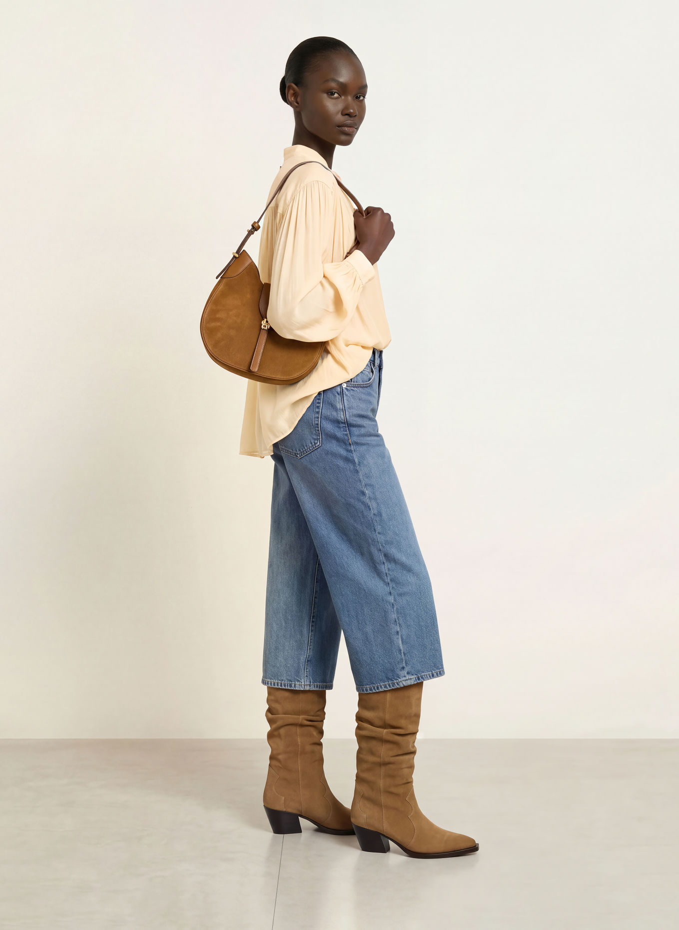 BOSS Blouseshirt BELLIS: LICHTGEEL