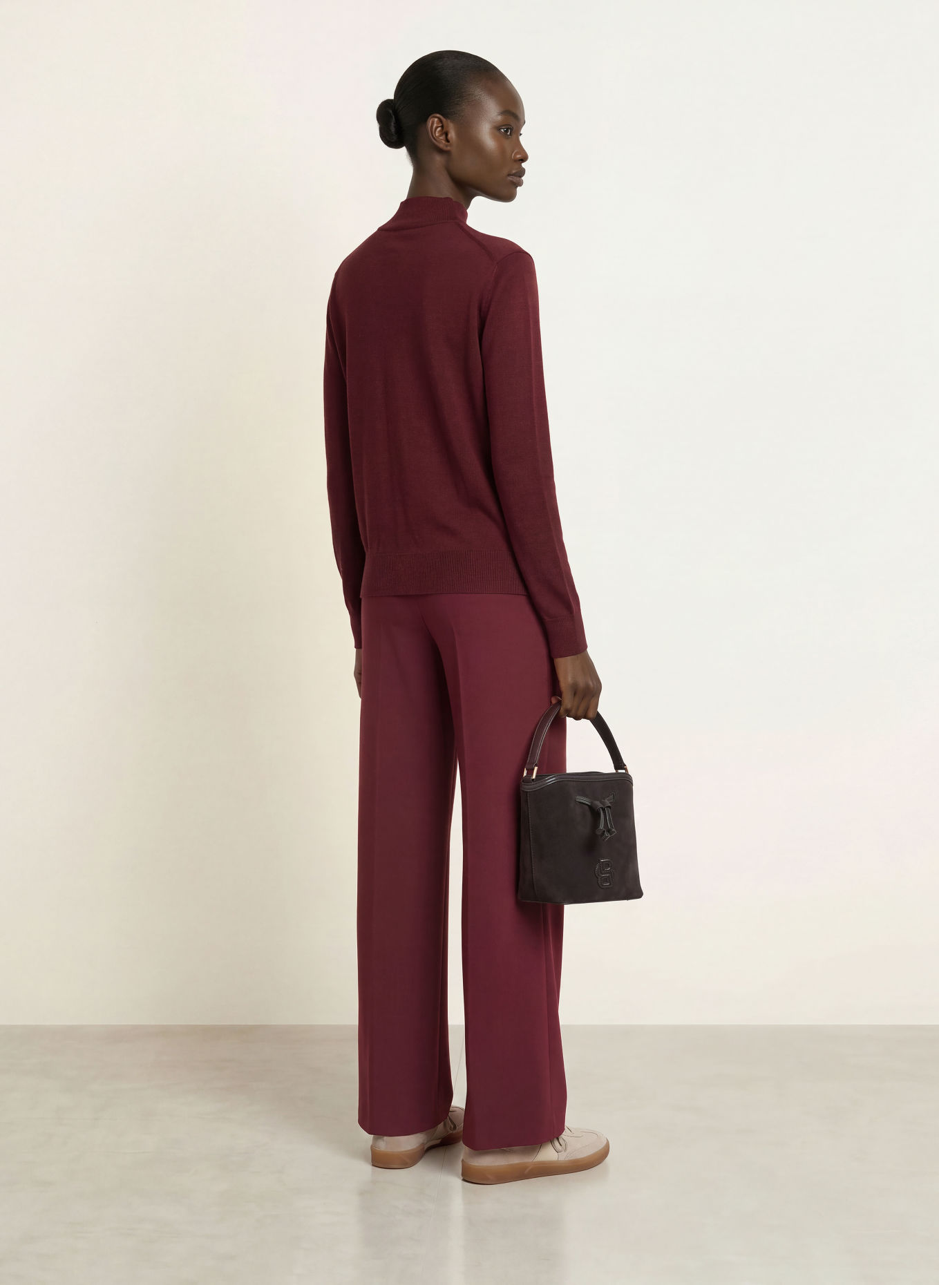 BOSS Pullover FAGHETTINI: DUNKELROT