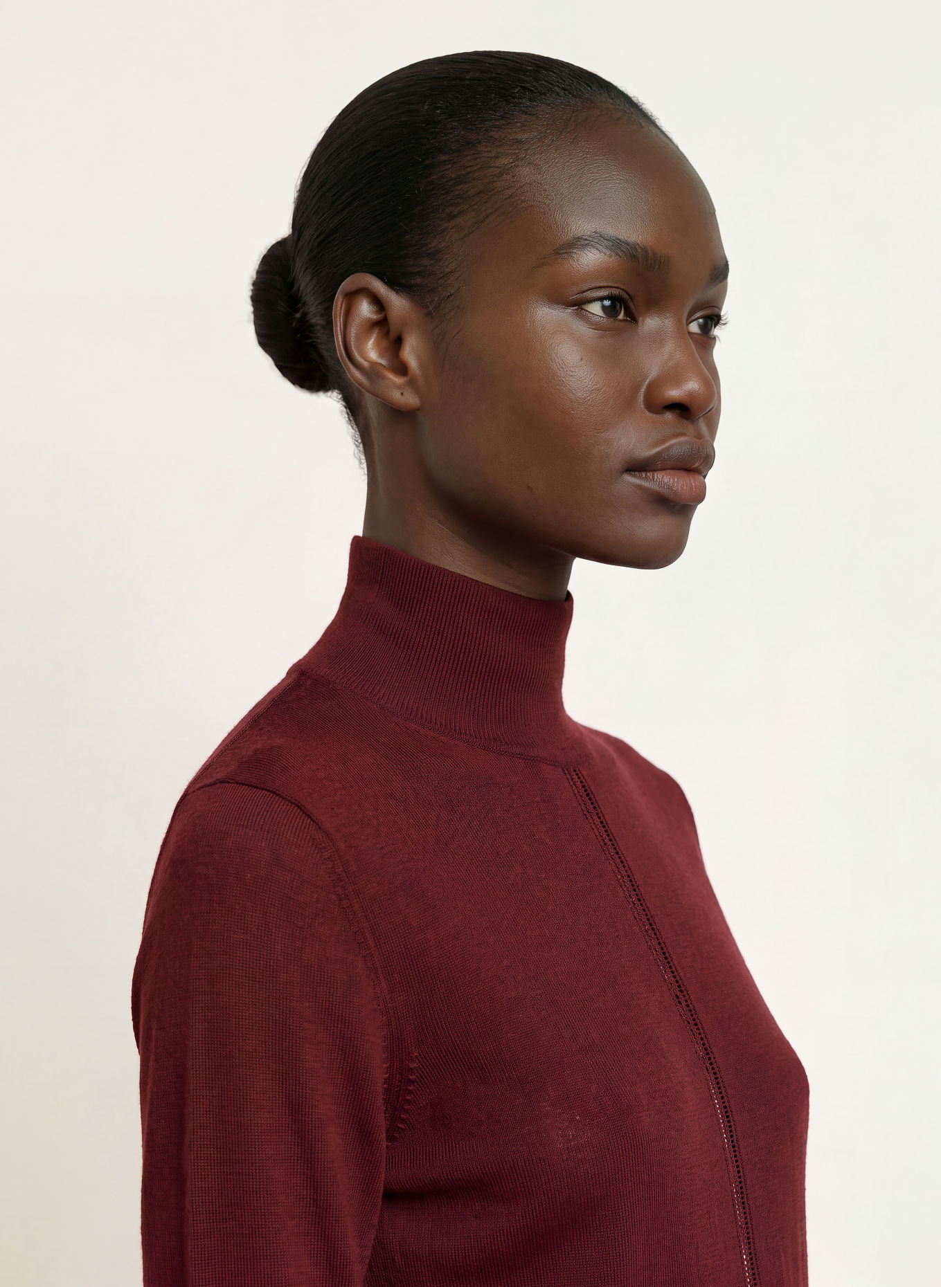 BOSS Pullover FAGHETTINI: DUNKELROT