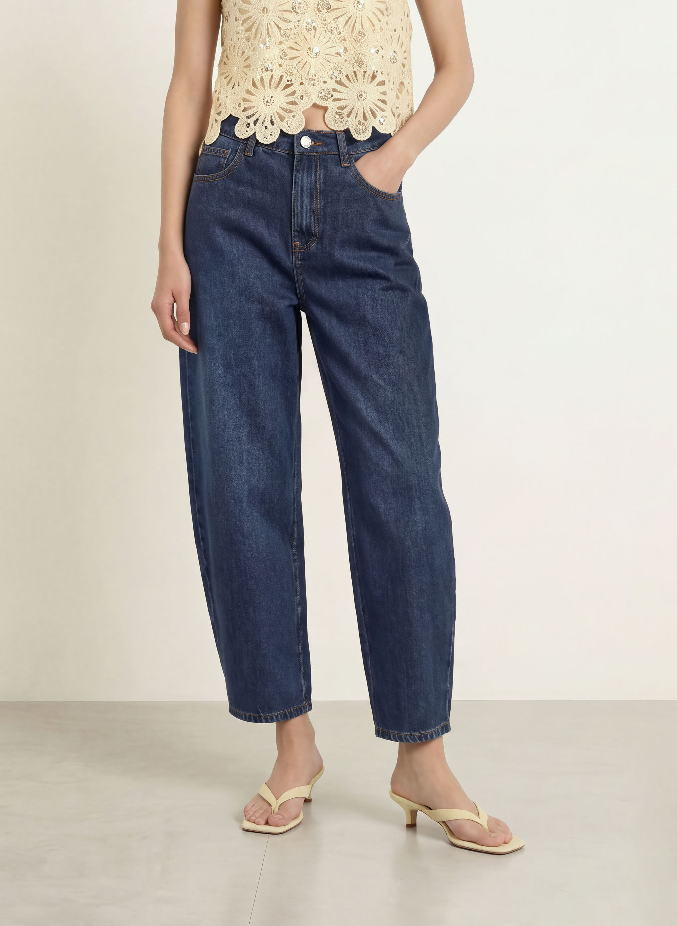 SUNCOO Jean barrel ROBYN: 30 BLEU JEANS