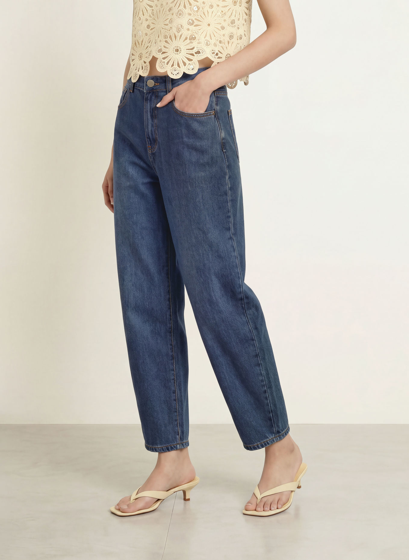 SUNCOO Jean barrel ROBYN: 30 BLEU JEANS