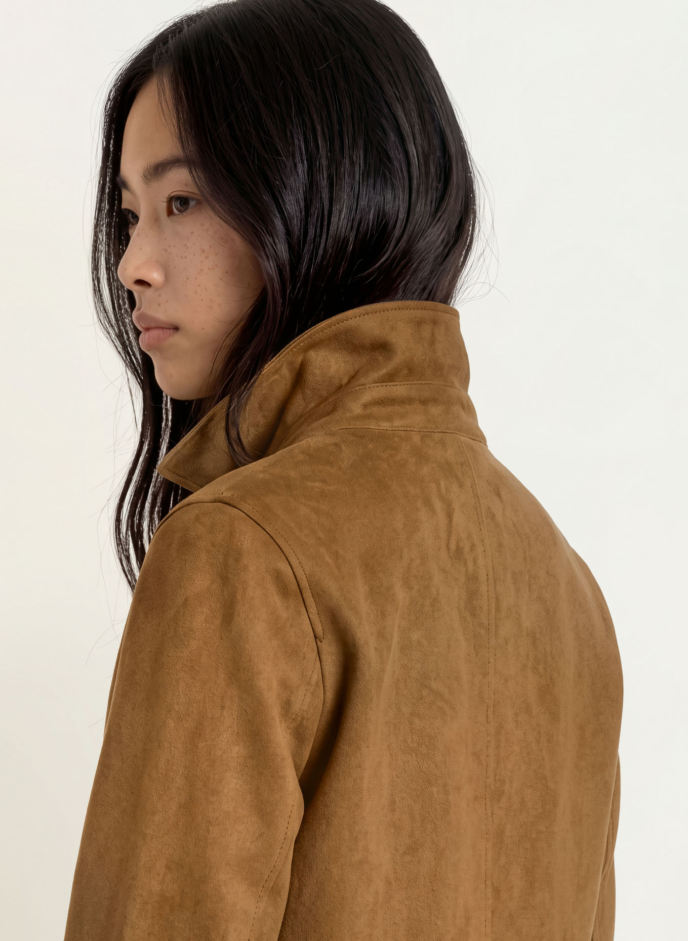 SUNCOO Jacke DUNE in Lederoptik: COGNAC