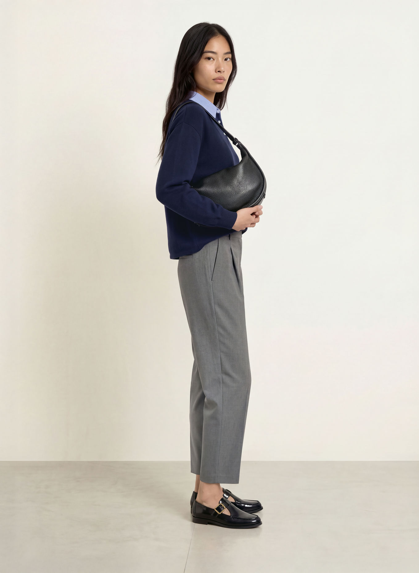 SUNCOO Pullover PAULIN: DUNKELBLAU / HELLBLAU / WEISS