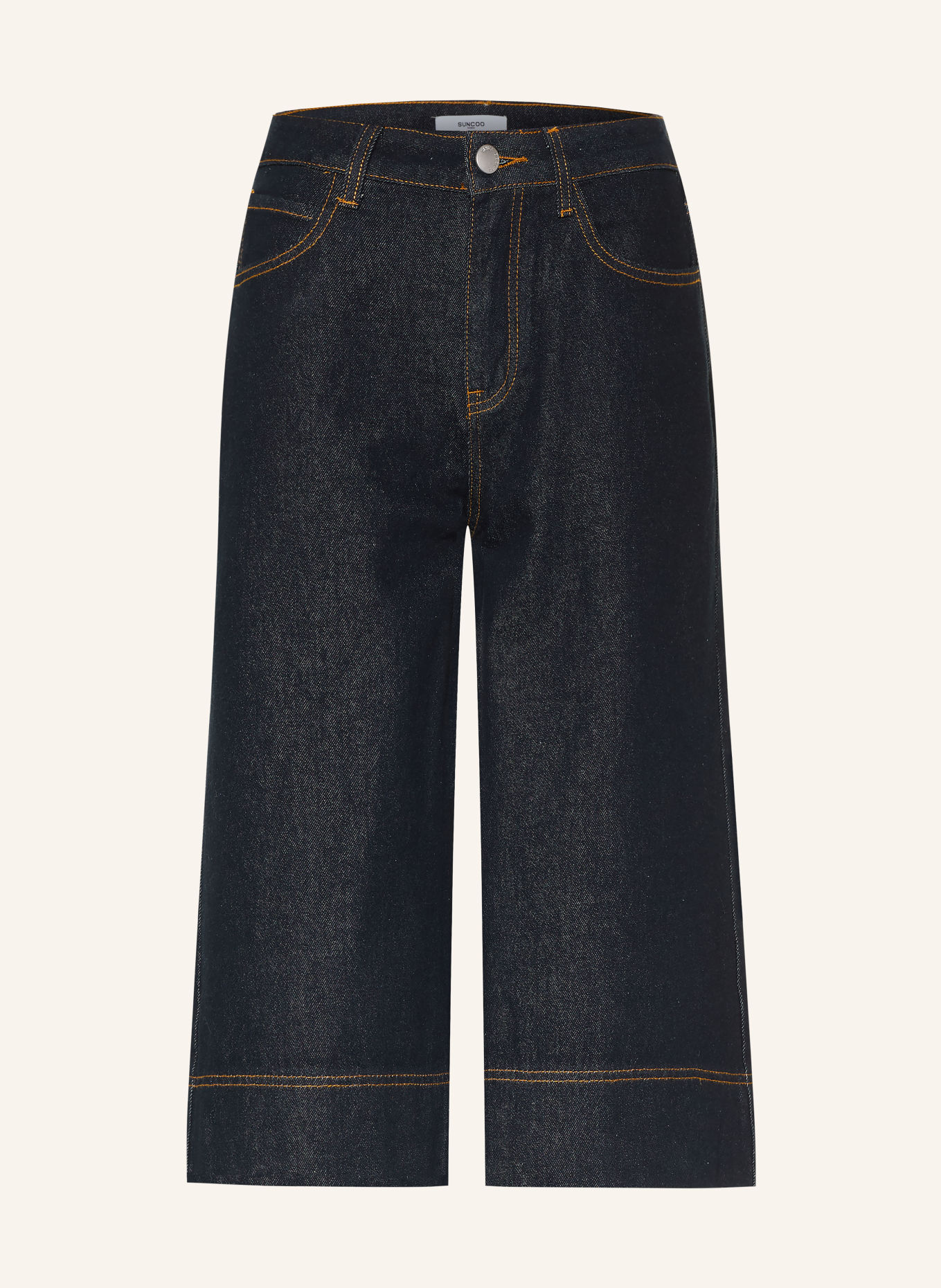 SUNCOO BETTA-Jeansbermuda's: 35 Bleu Brut