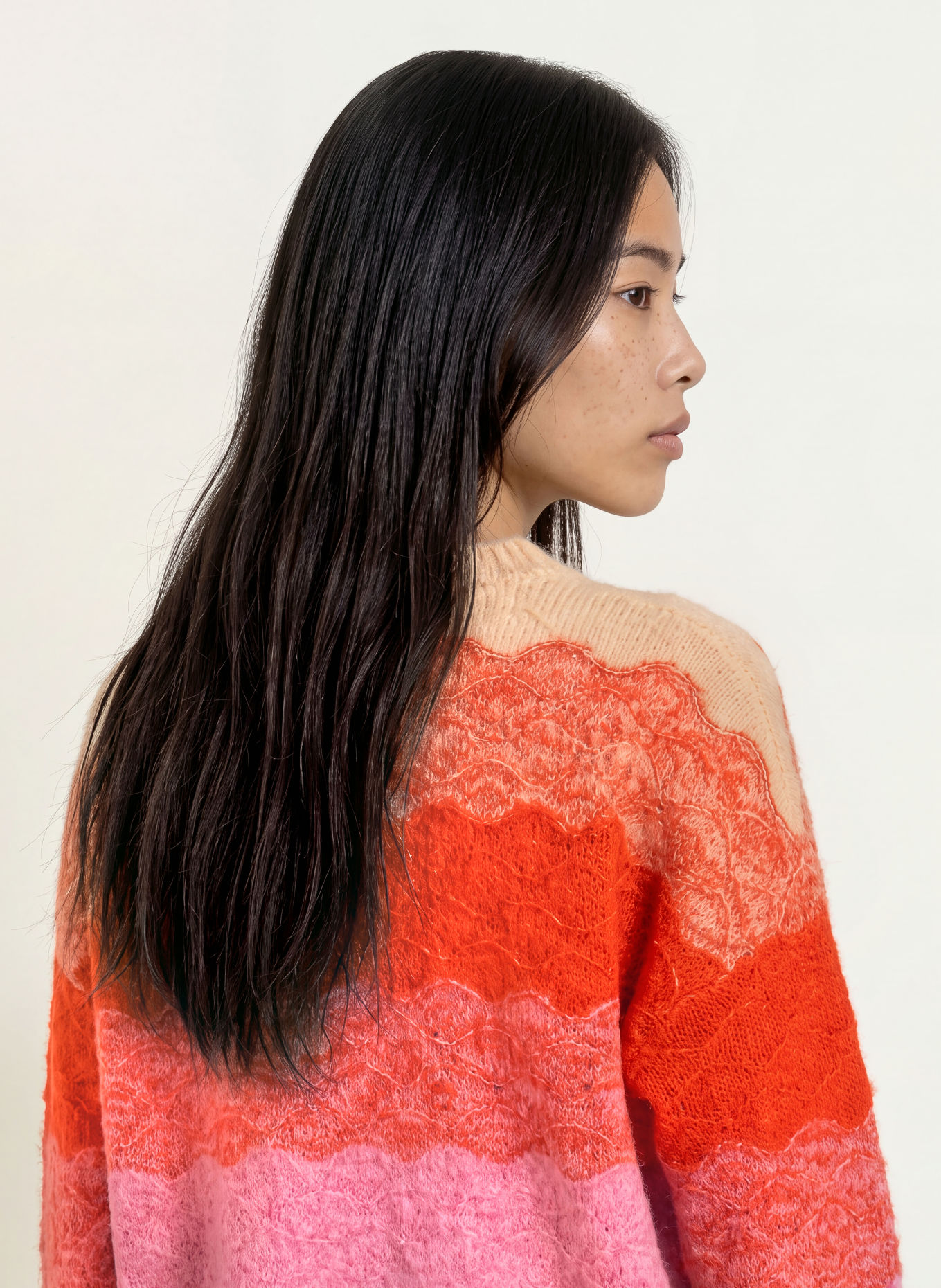 SUNCOO Pullover PANAYO: ORANGE / DUNKELBRAUN / ROSA