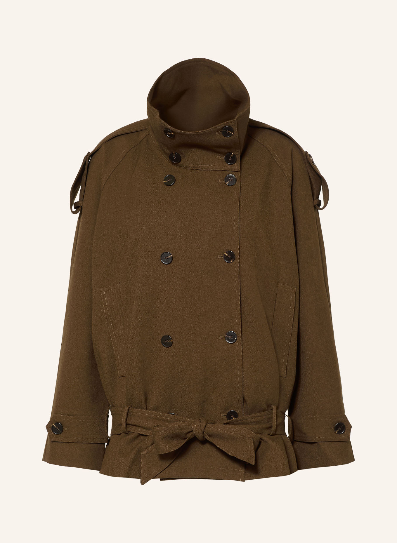 SUNCOO DEEP Trench coat jacket: KHAKI