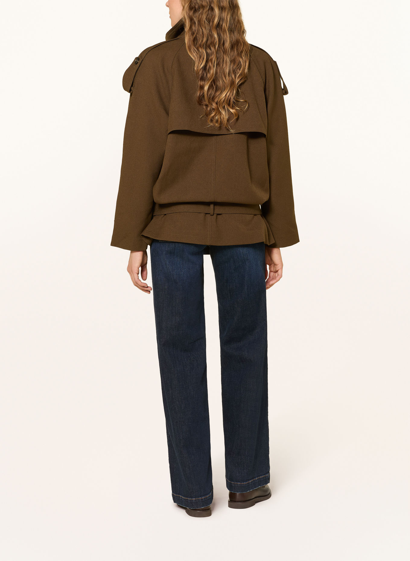 SUNCOO DEEP Trench coat jacket: KHAKI
