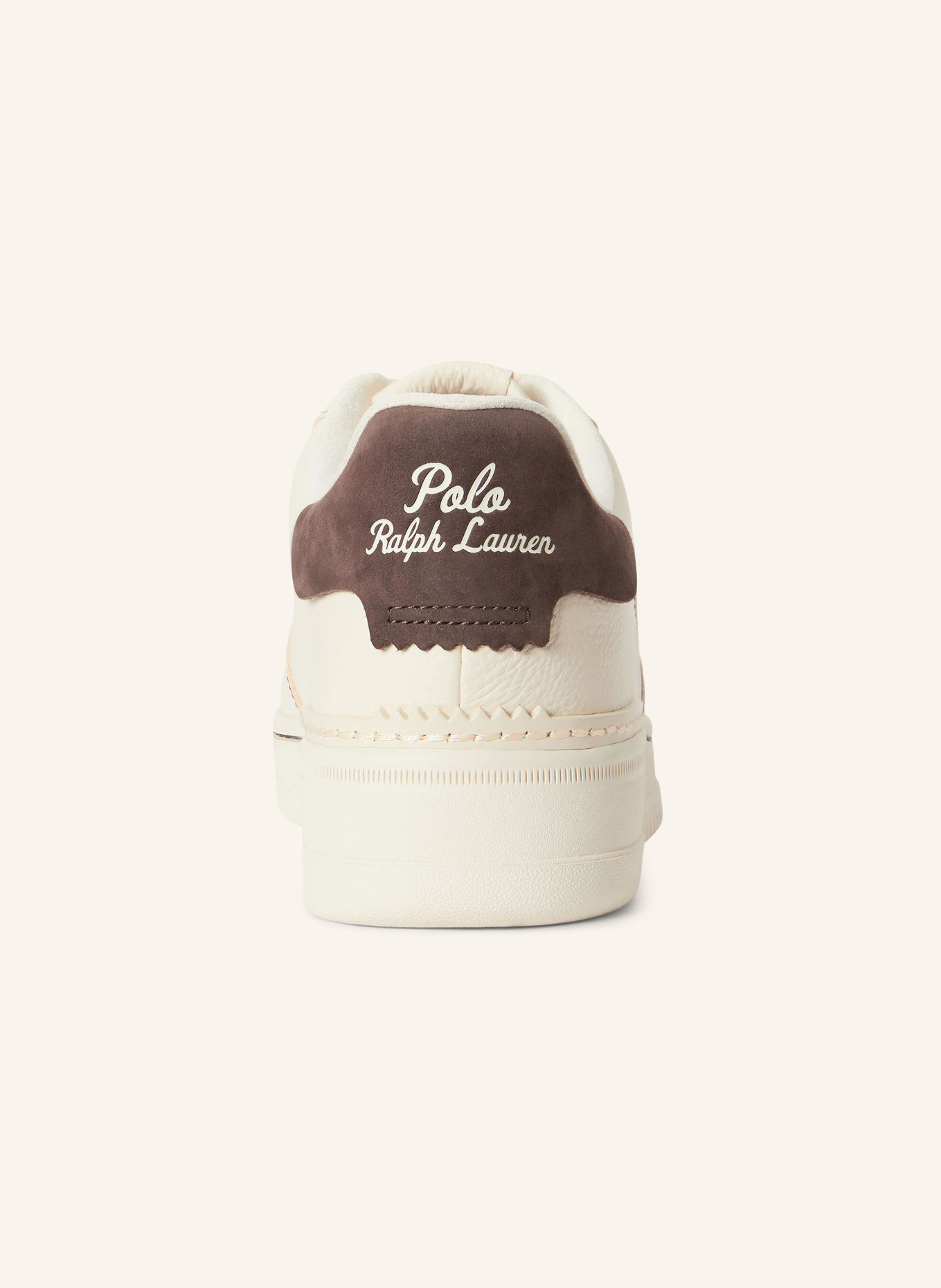 POLO RALPH LAUREN Sneakersy: REŽNÁ / TMAVĚ HNĚDÁ
