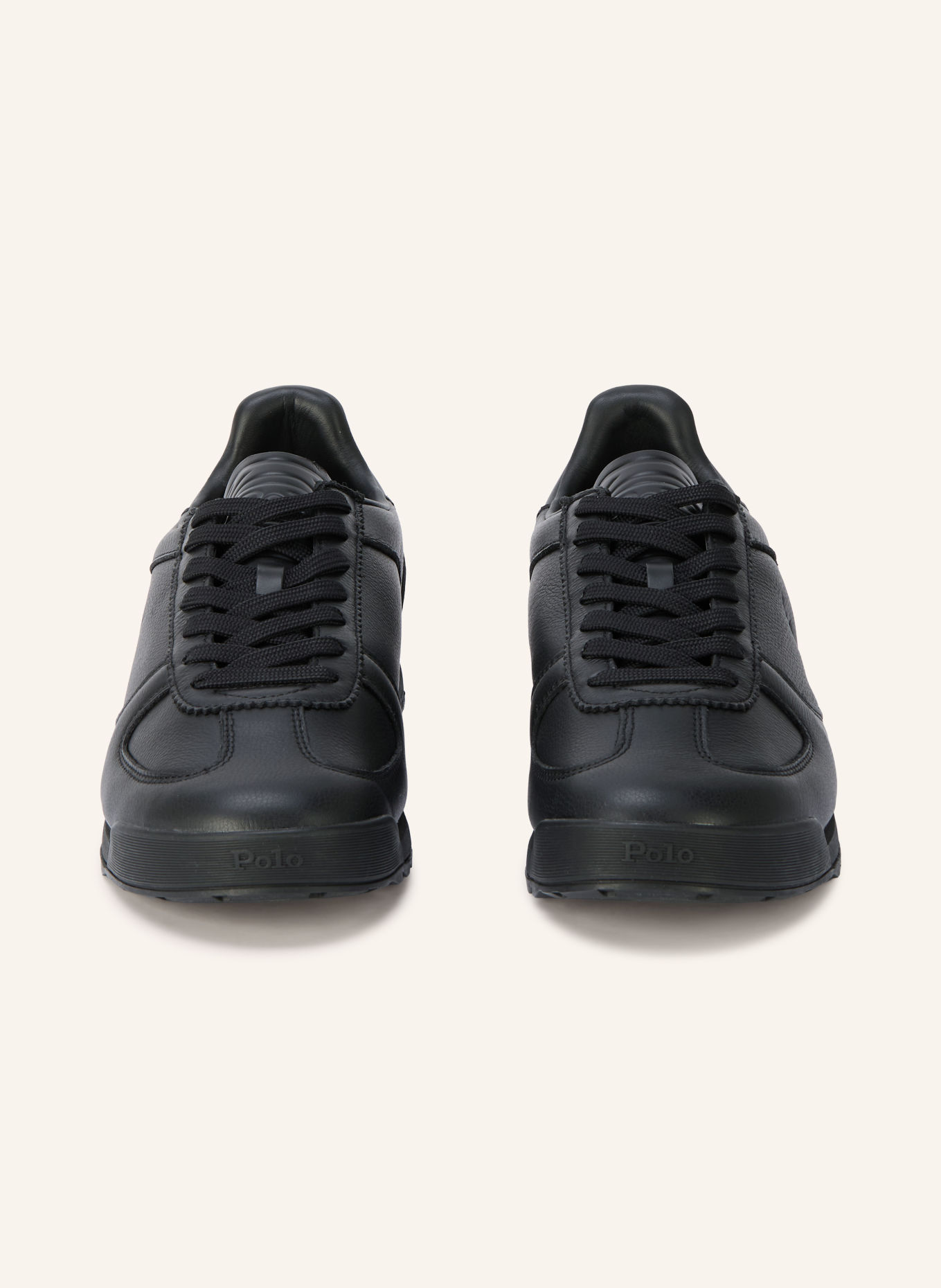POLO RALPH LAUREN Sneaker VARICK: SCHWARZ / GOLD