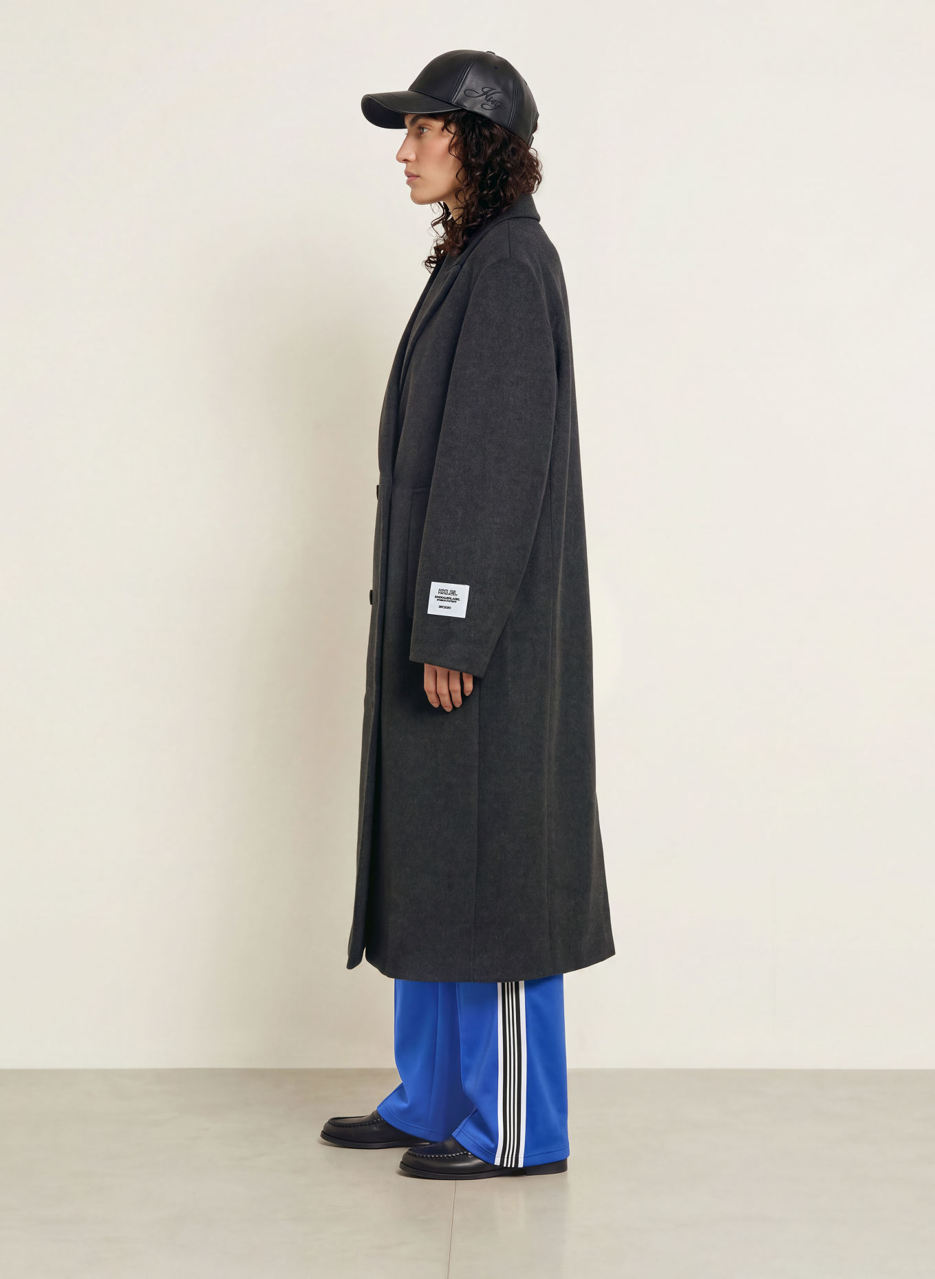 KARO KAUER Oversized Coat: DARK GRAY
