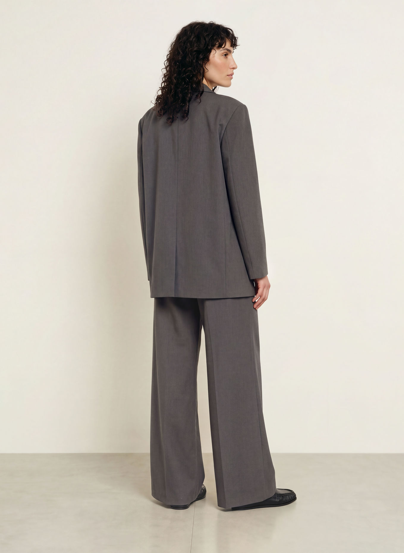 KARO KAUER Lange blazer: GRIJS