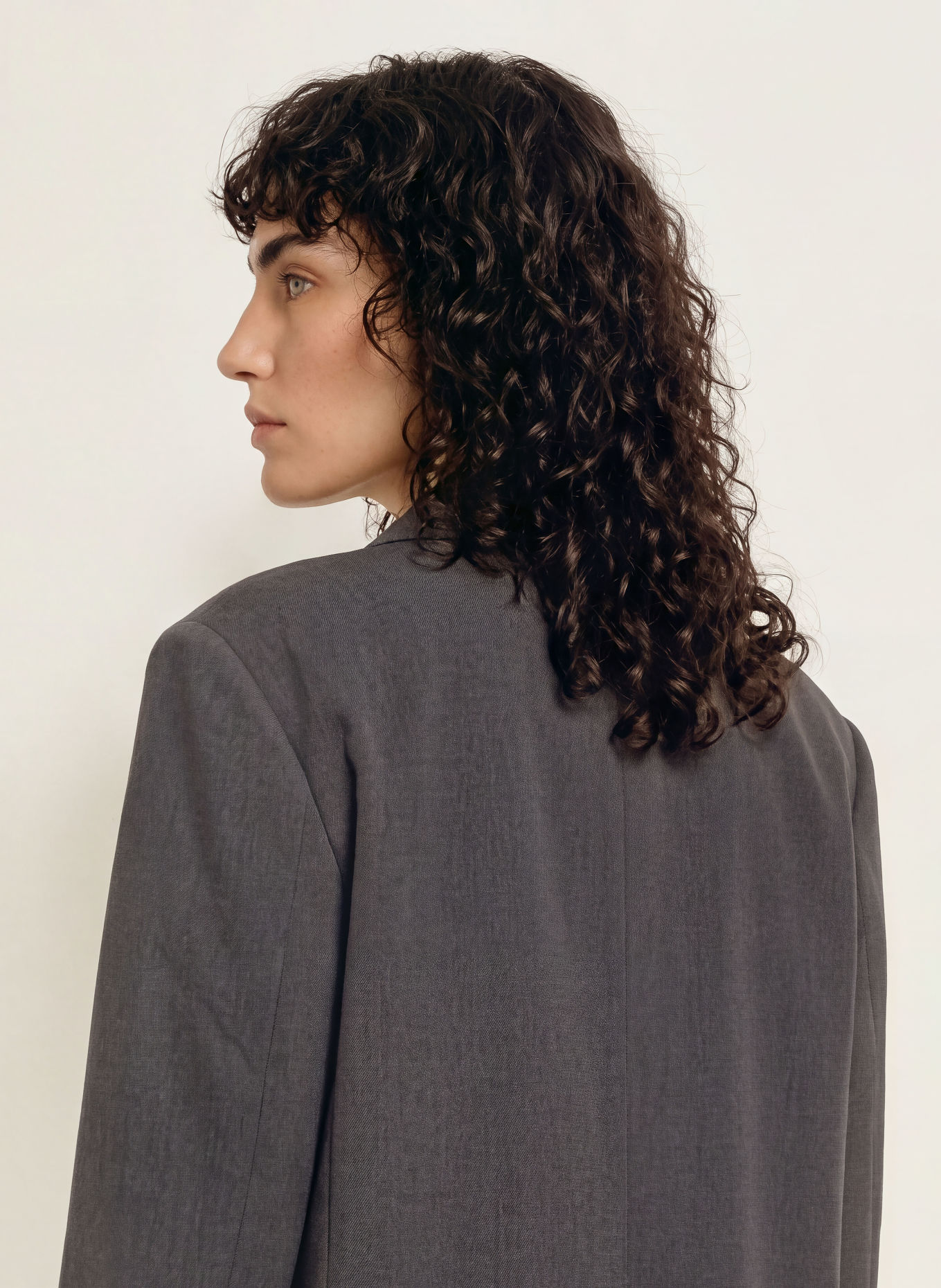 KARO KAUER Lange blazer: GRIJS