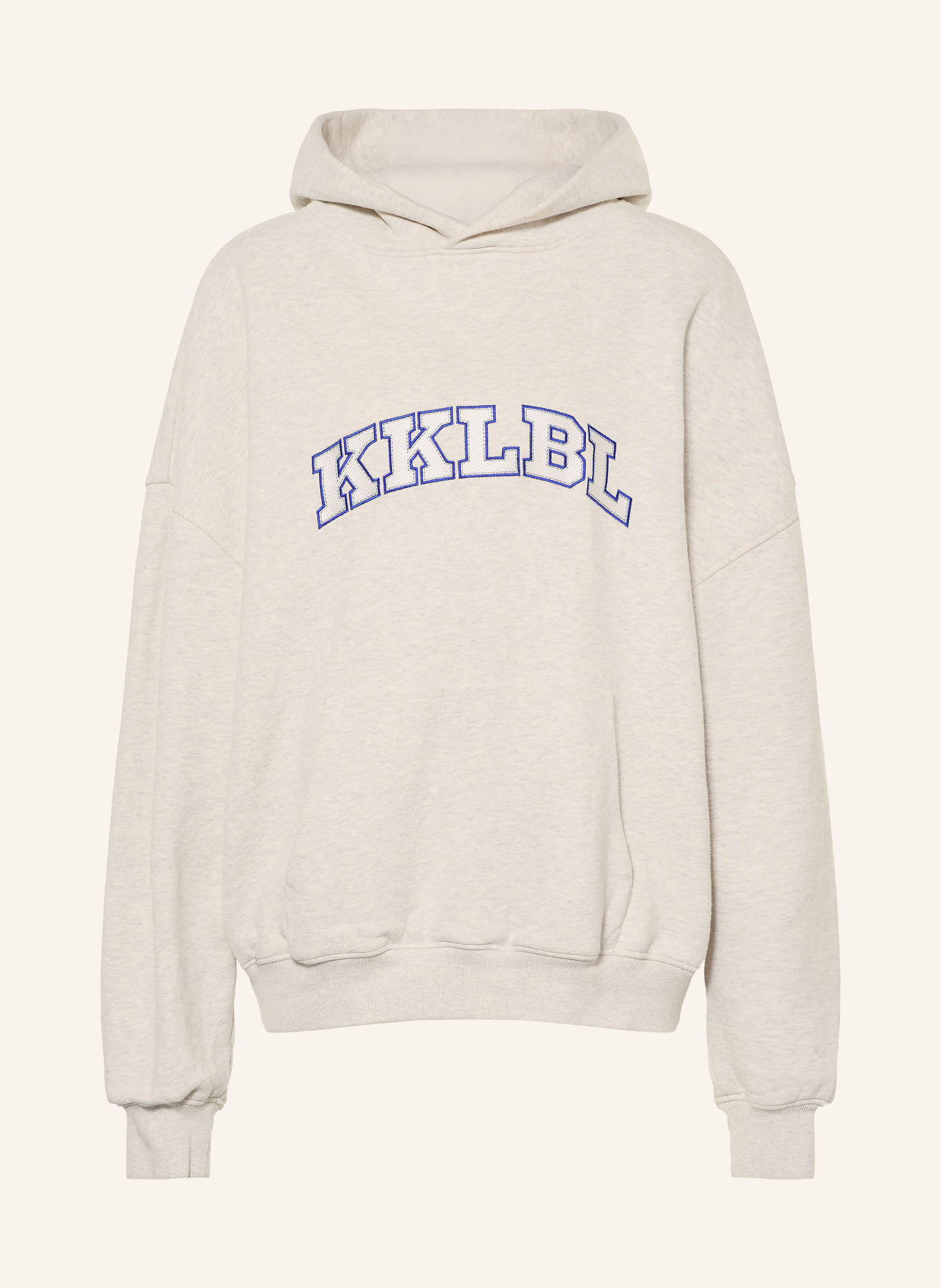 KARO KAUER Sweat à capuche oversize: GRIS CLAIR
