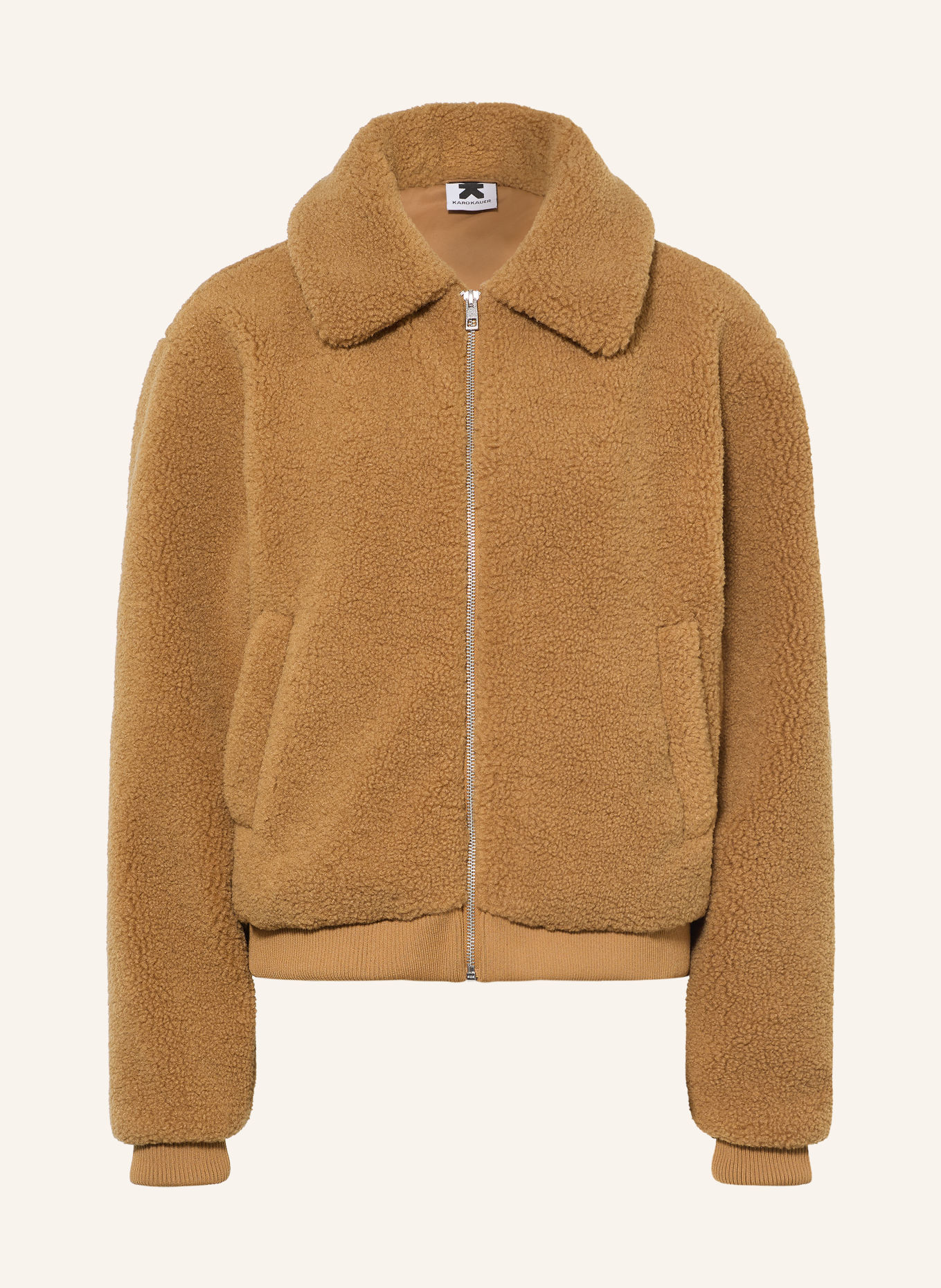 KARO KAUER Veste en fourrure synthétique: CHAMEAU