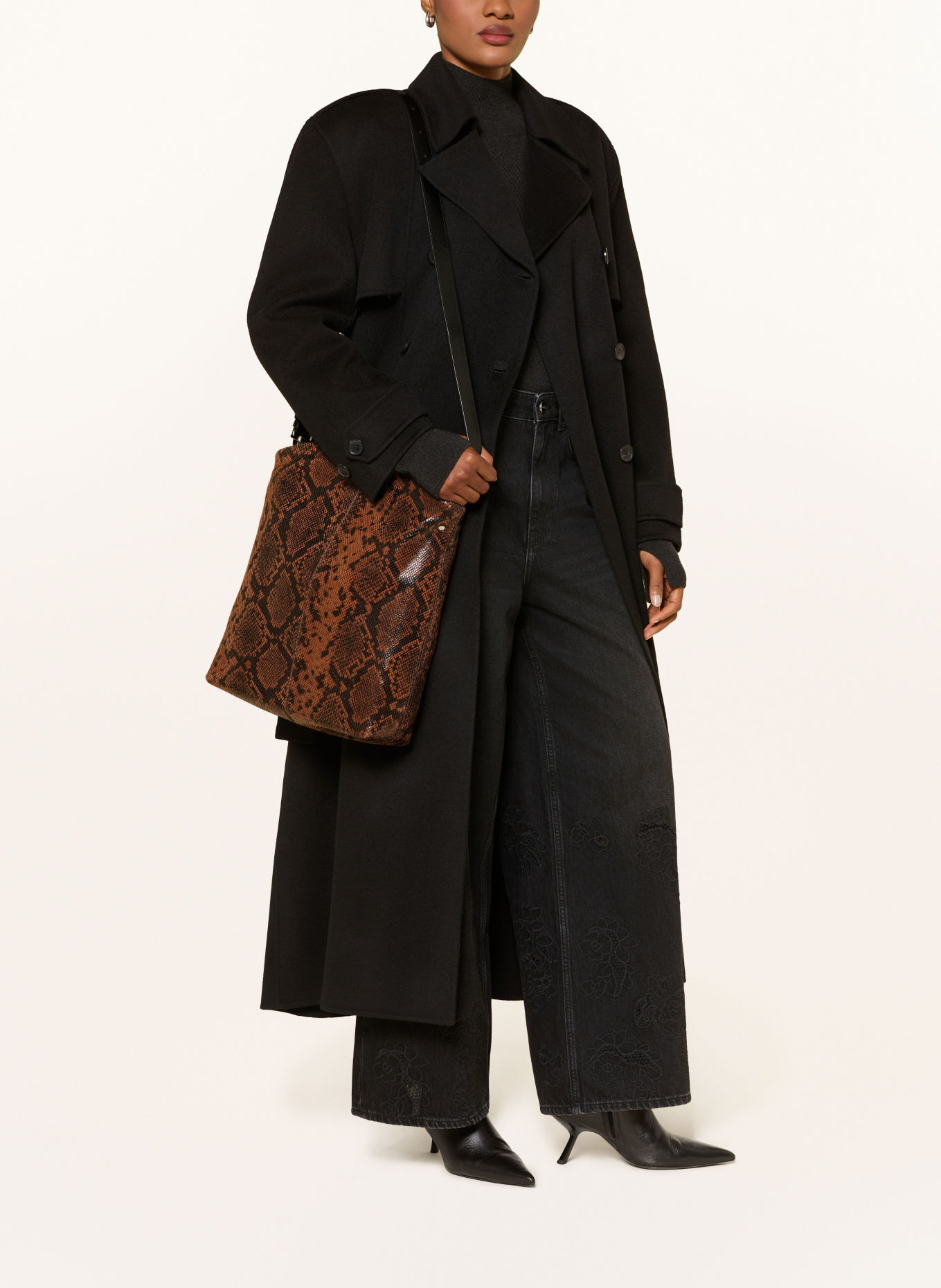 NÚNOO BELLIS Shoppers: BROWN / BLACK