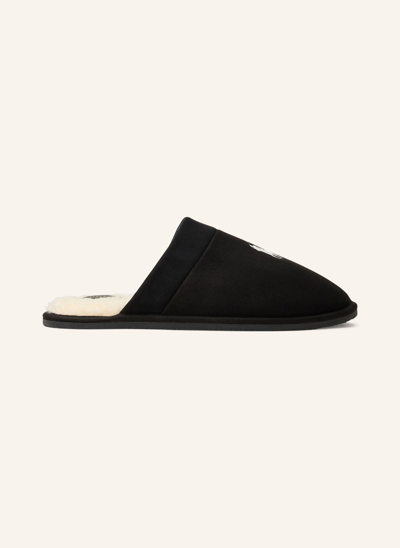 POLO RALPH LAUREN KLARENCE Slippers: BLACK