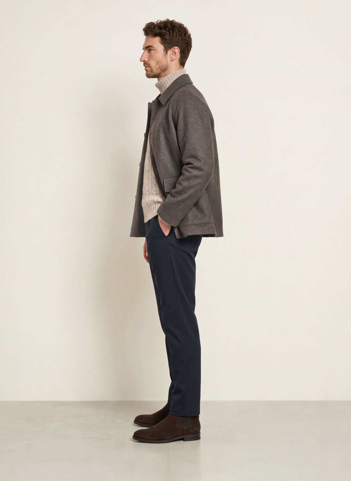 Aurélien Hose im Jogging-Stil Extra Slim Fit: DUNKELBLAU