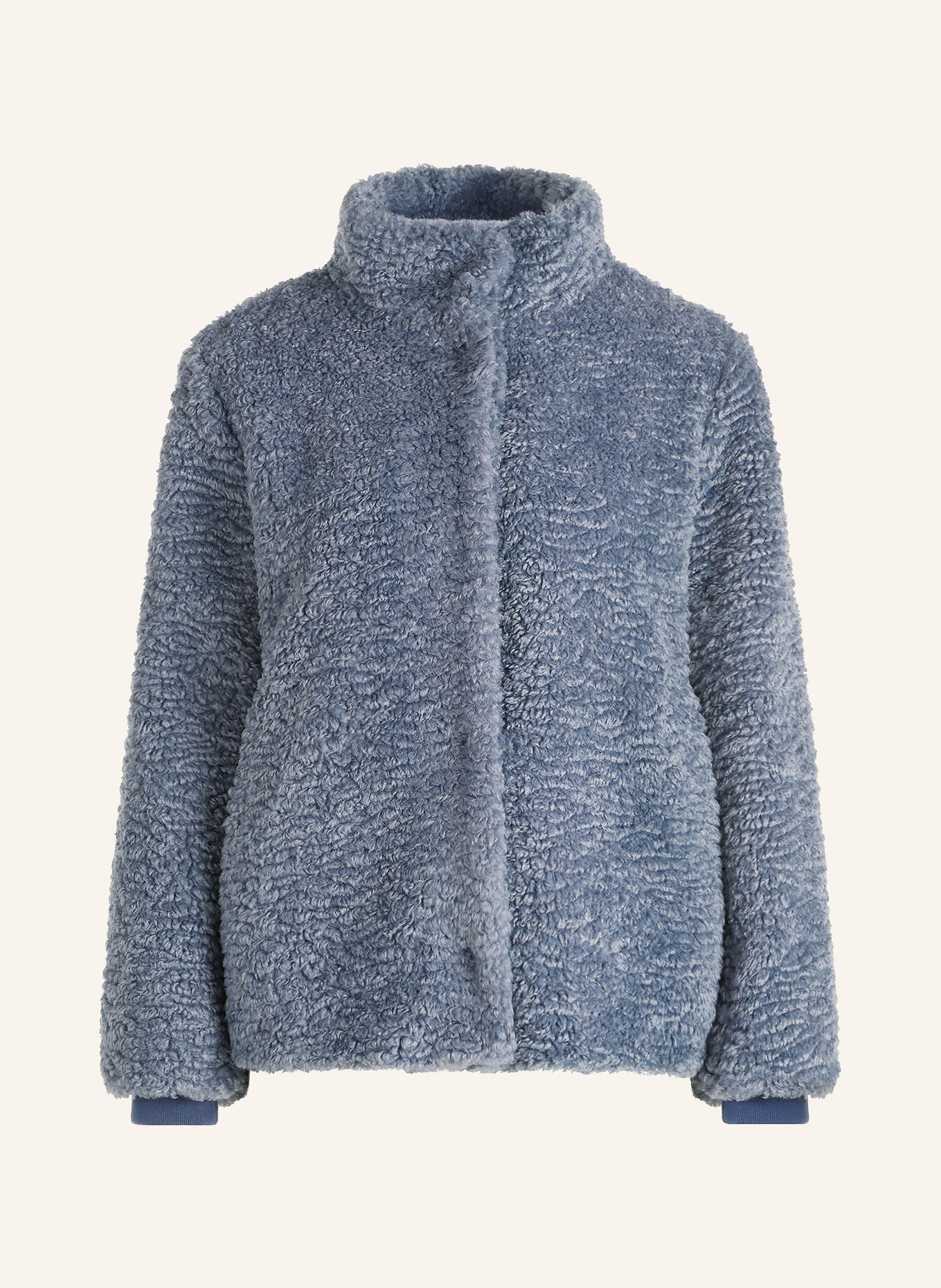 CARTOON Plush Jacket: BLUE GRAY