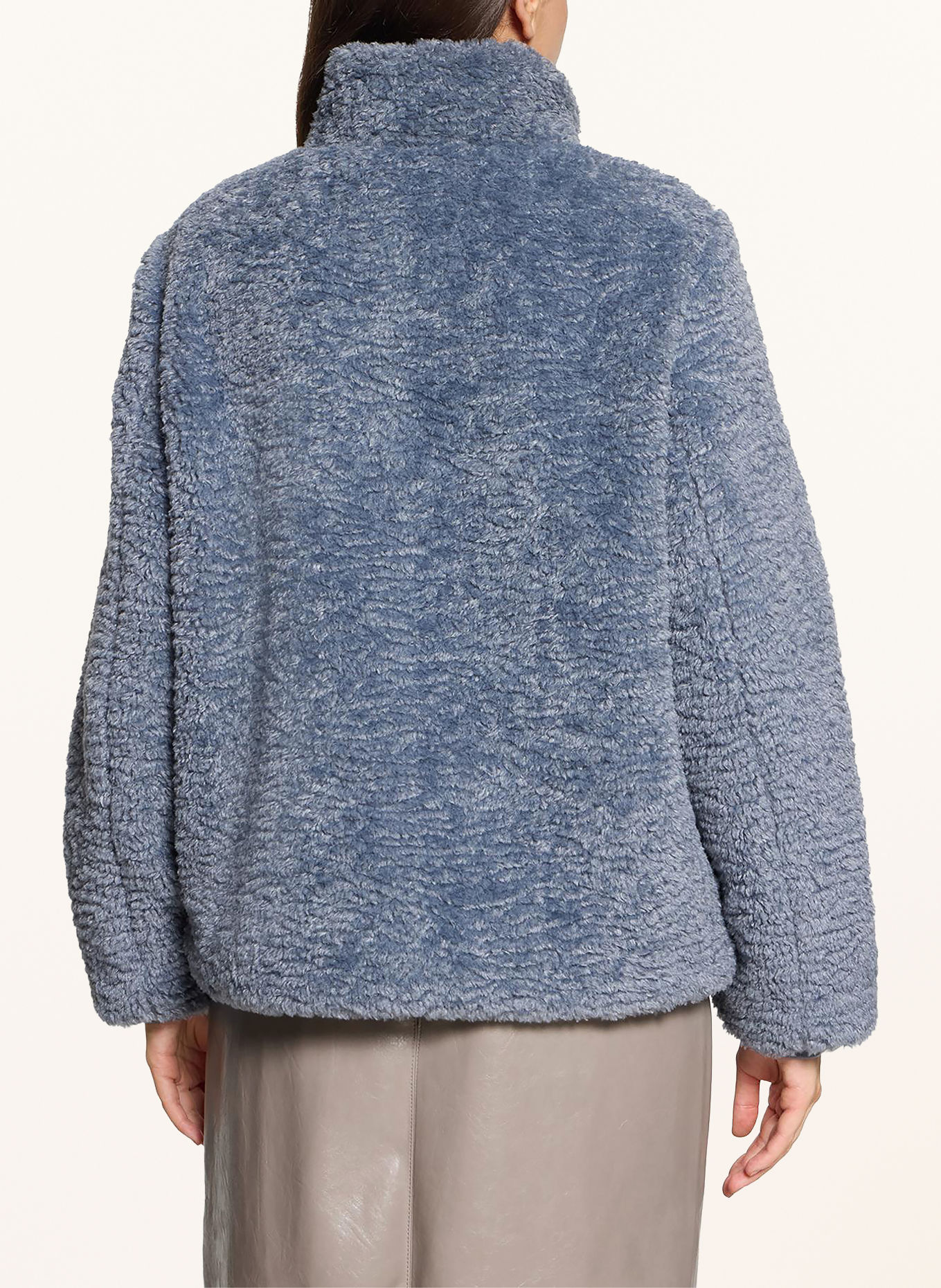 CARTOON Plush Jacket: BLUE GRAY