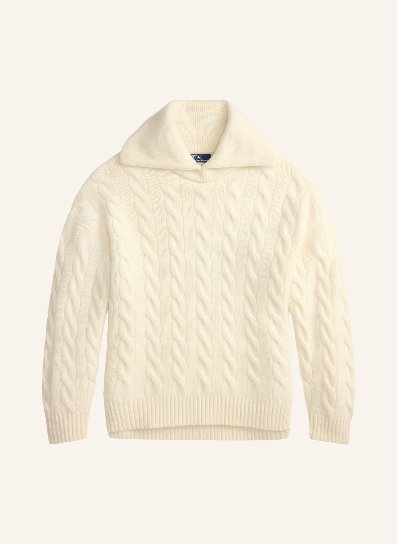 POLO RALPH LAUREN Half-zip sweater: CREAM