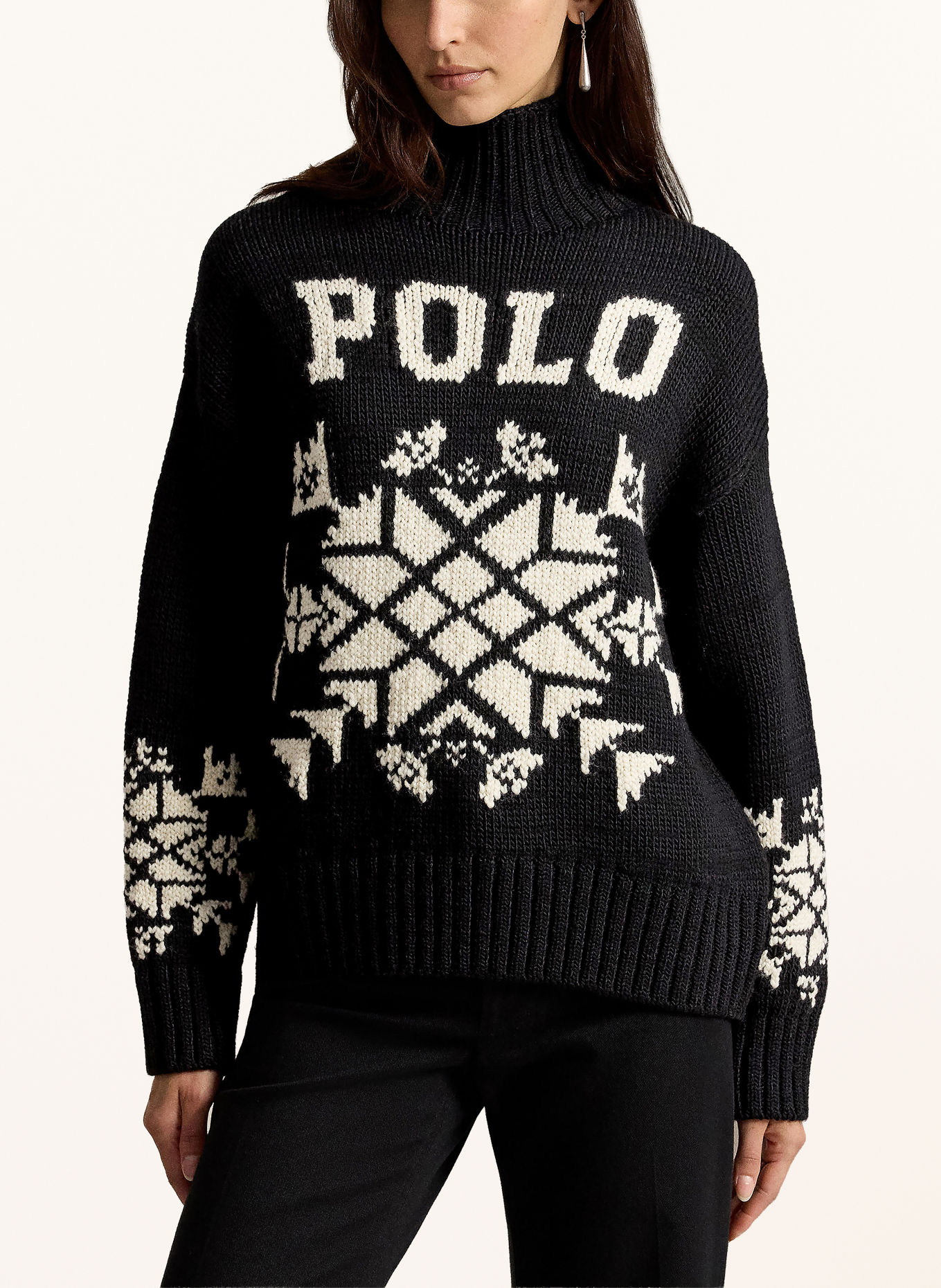 POLO RALPH LAUREN Trui: ZWART / WIT