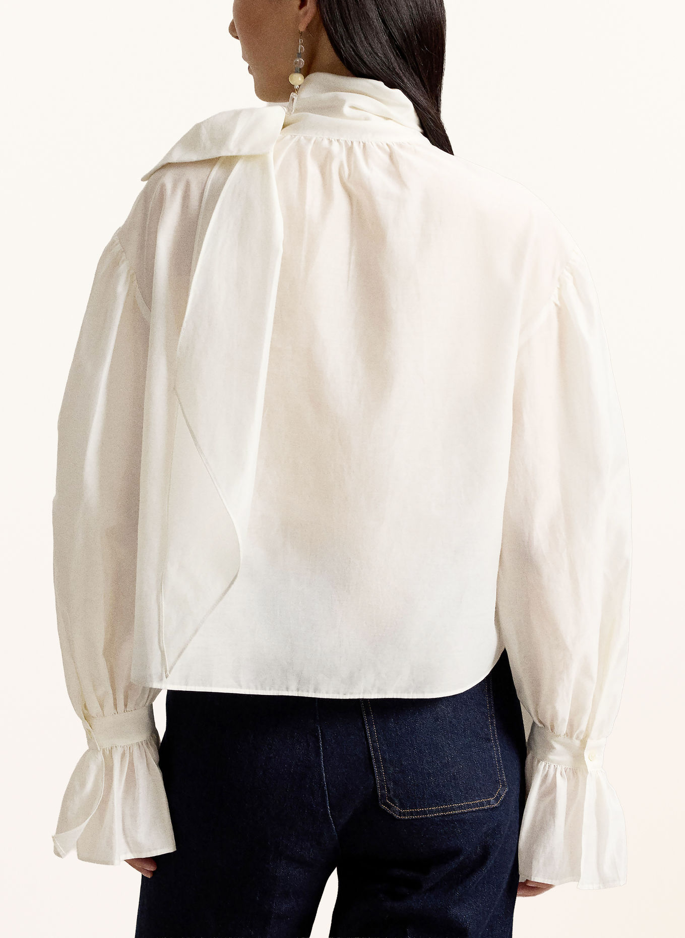 POLO RALPH LAUREN Strikblouse: CRÈME