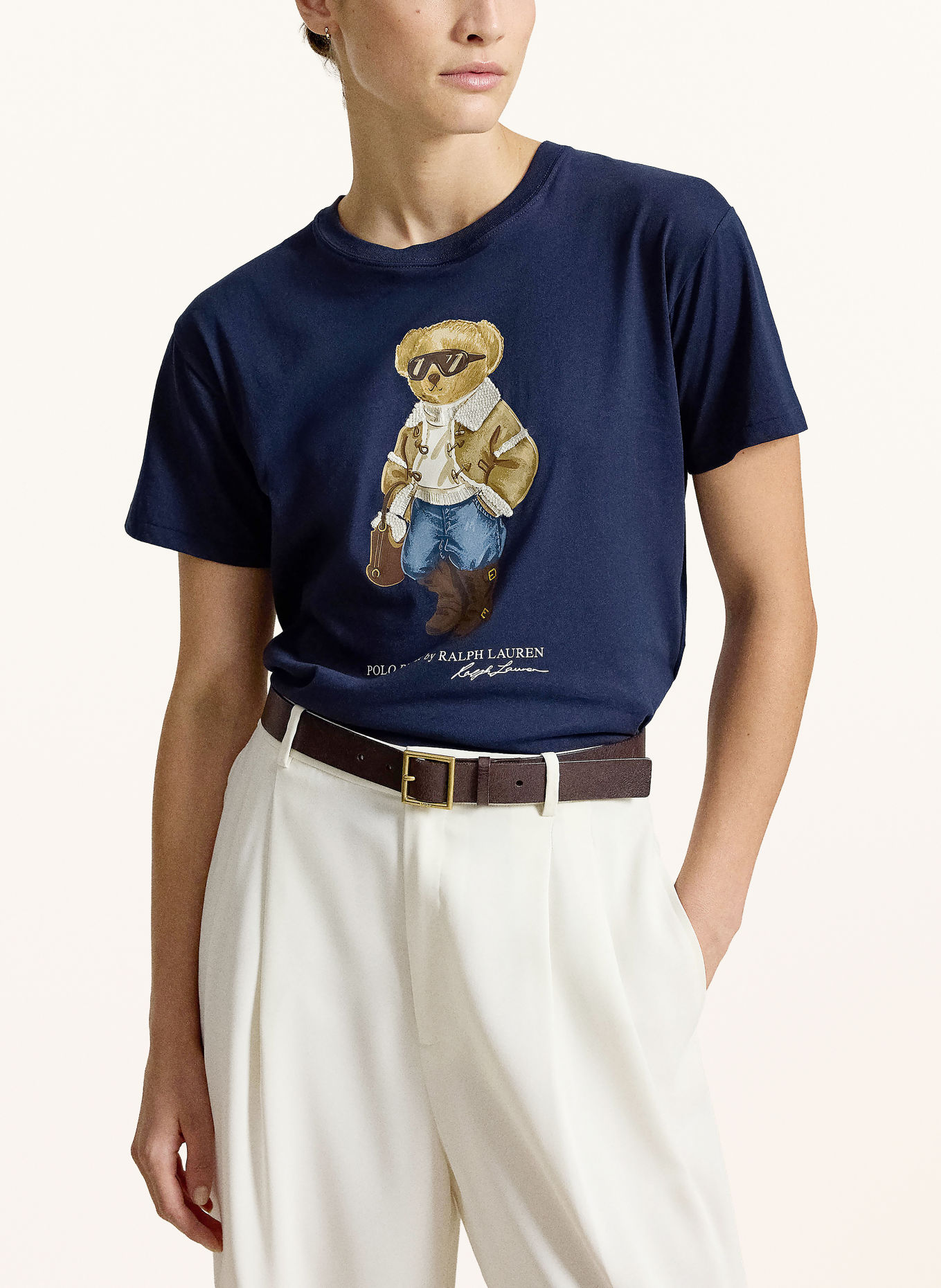 POLO RALPH LAUREN Tričko: TMAVĚ MODRÁ