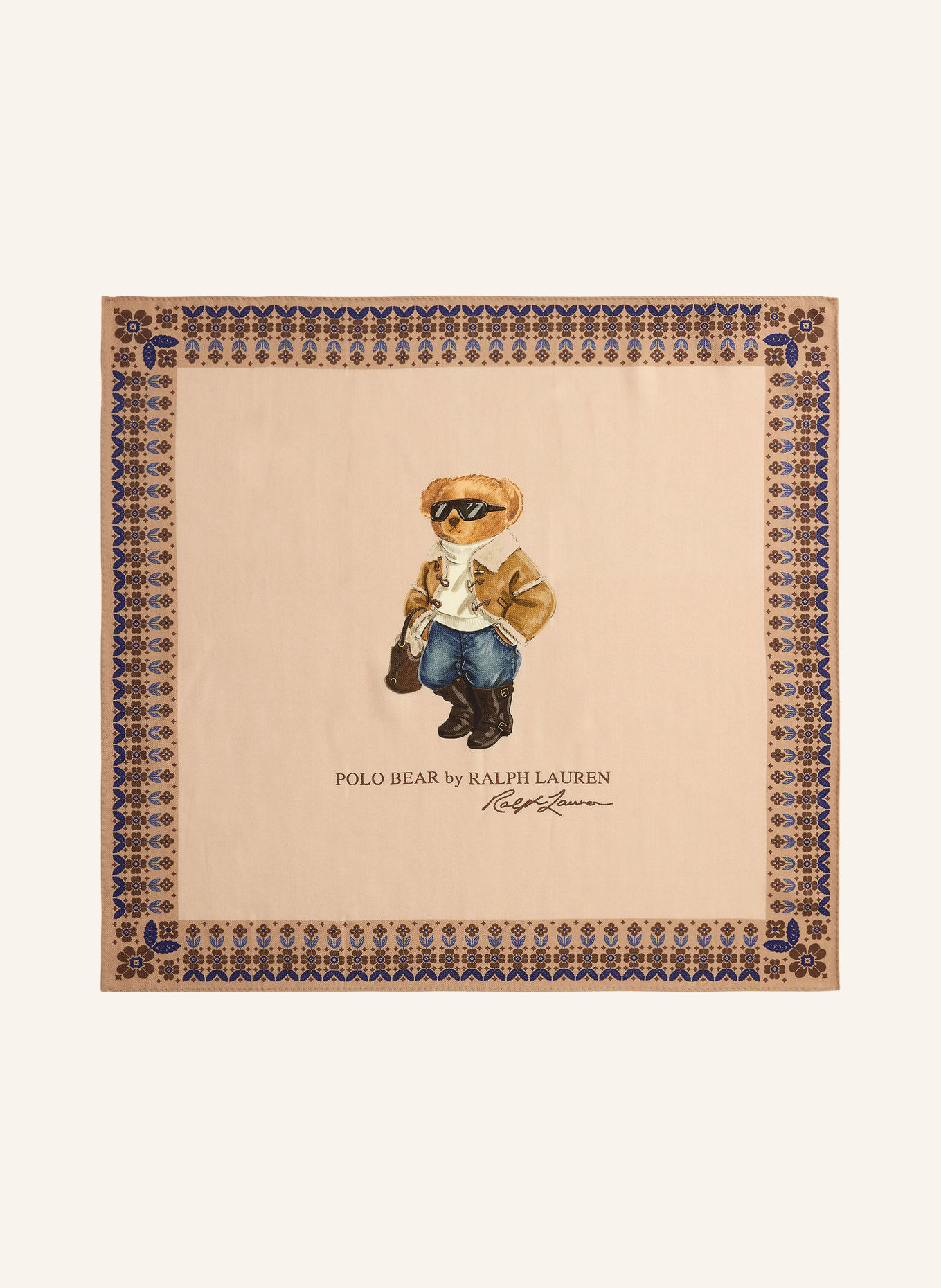 POLO RALPH LAUREN Halsdoek: CAMEL / BRUIN / DONKERBLAUW