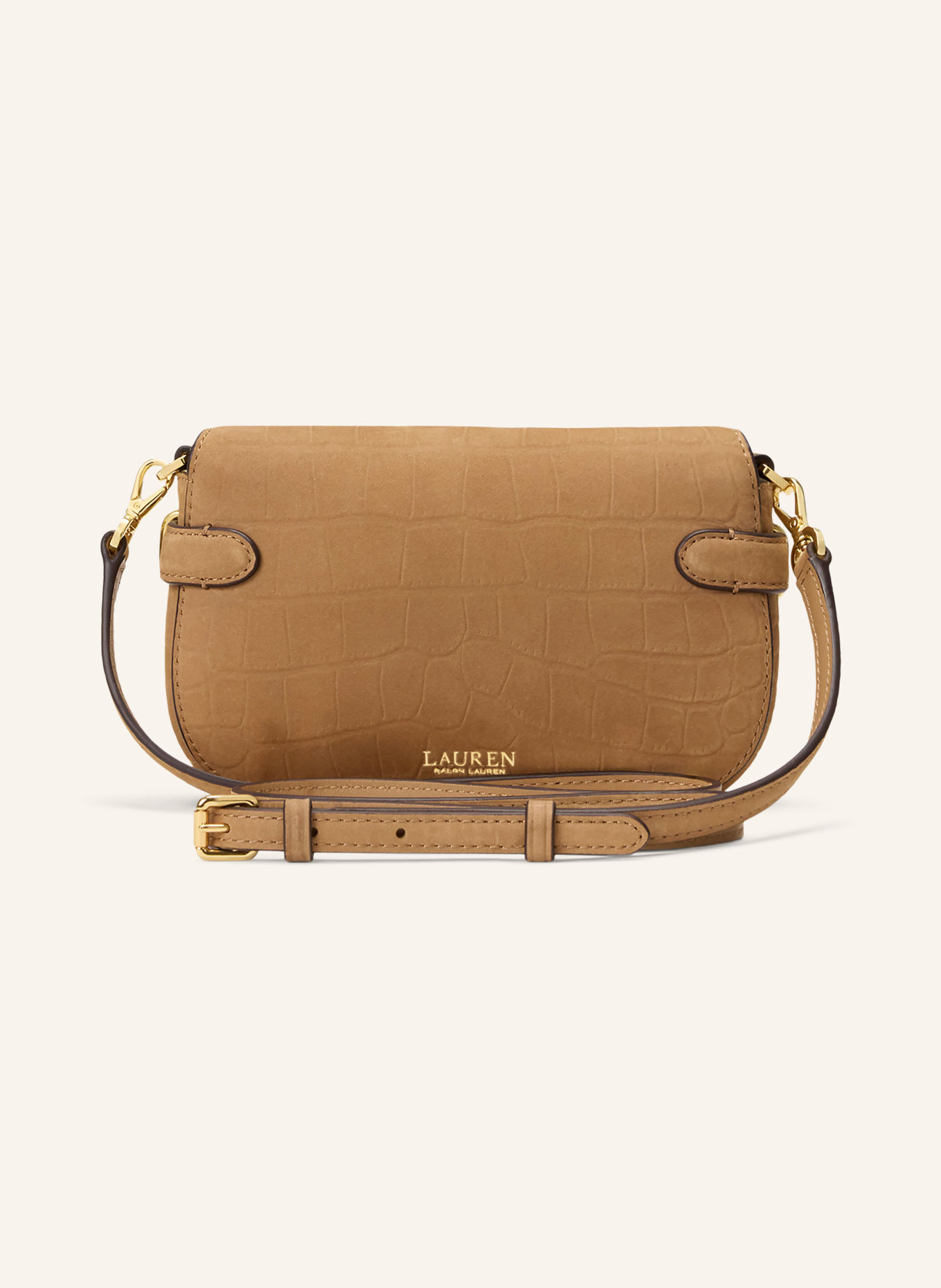 LAUREN RALPH LAUREN Schoudertas BLAKE SMALL: CAMEL / GOUD